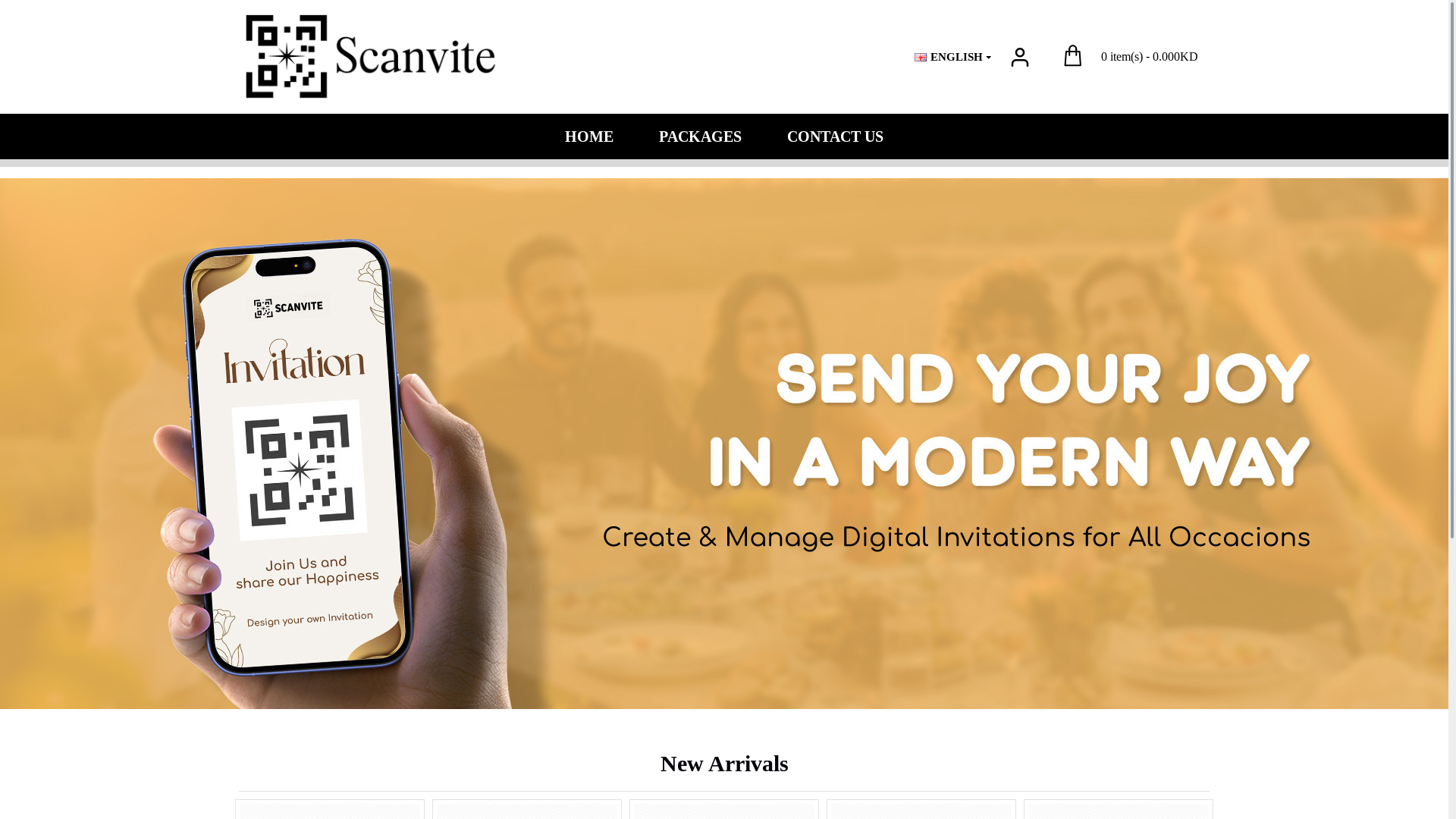 website screenshot of https://scanvite.net/