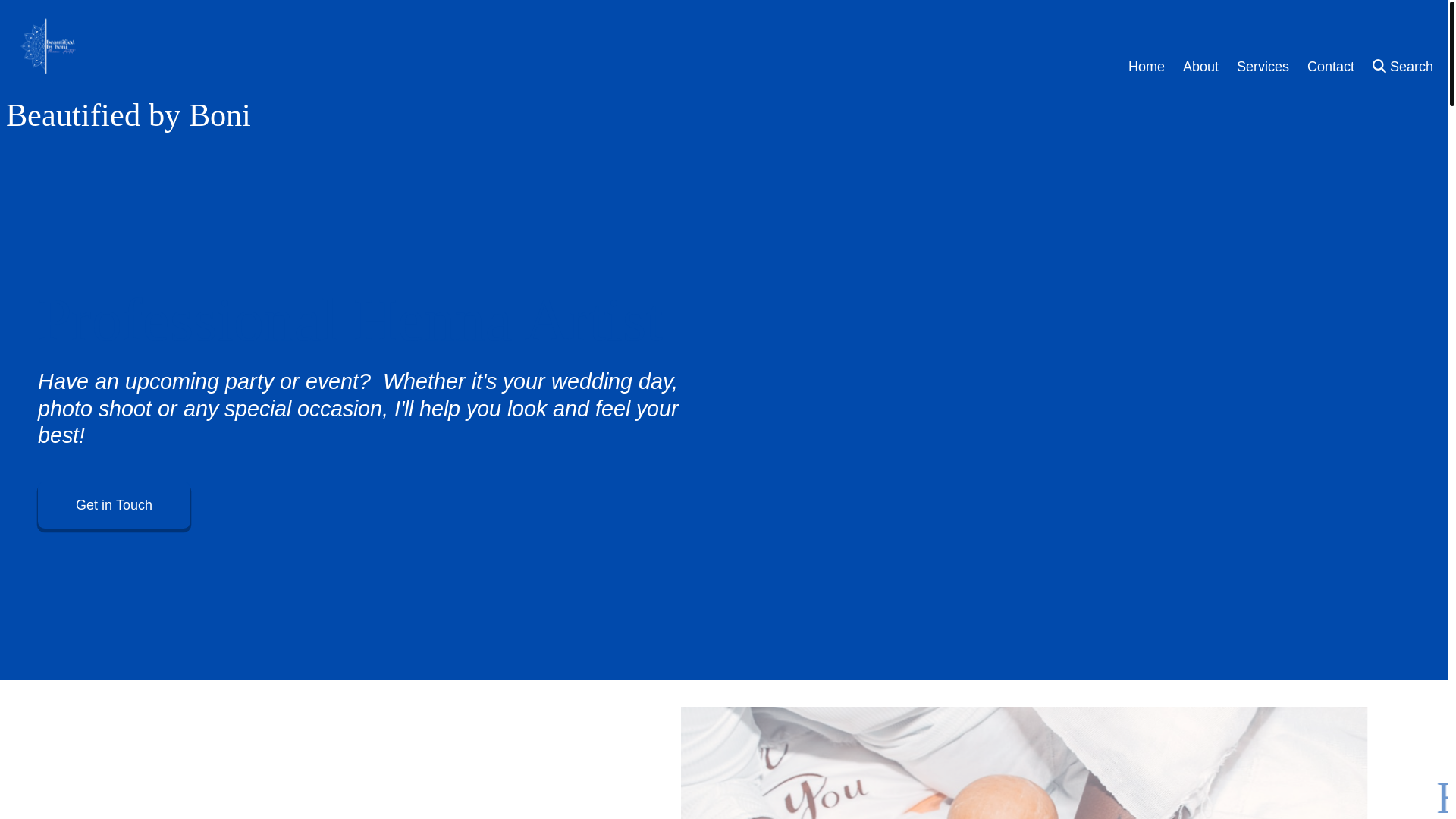 website screenshot of https://beautified-byboni.com/