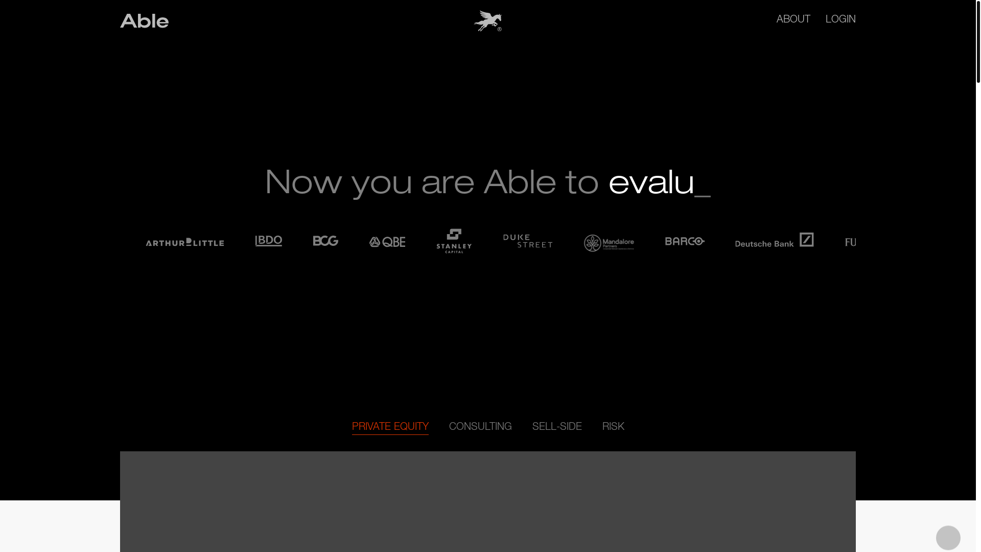 website screenshot of https://ableinsightsteam.com/