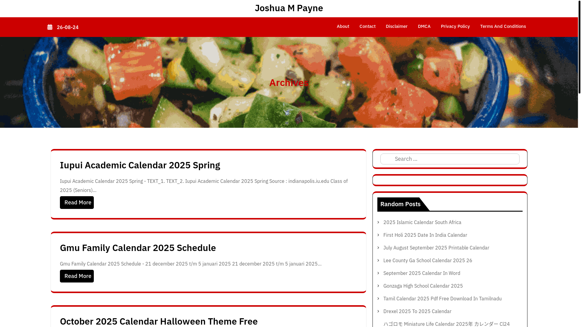 website screenshot of https://joshuampayne.pages.dev/