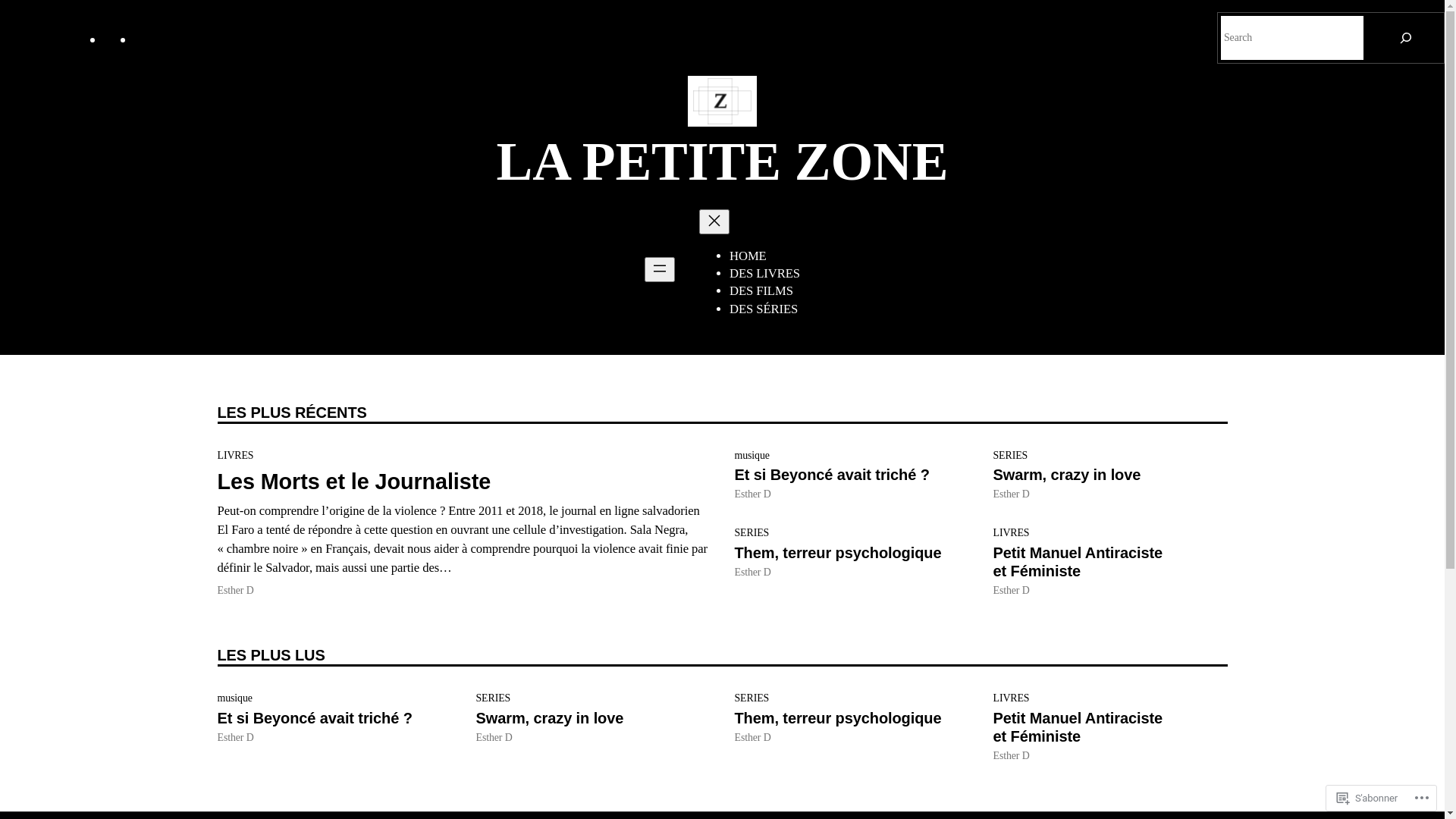 website screenshot of https://lapetitezone.fr/