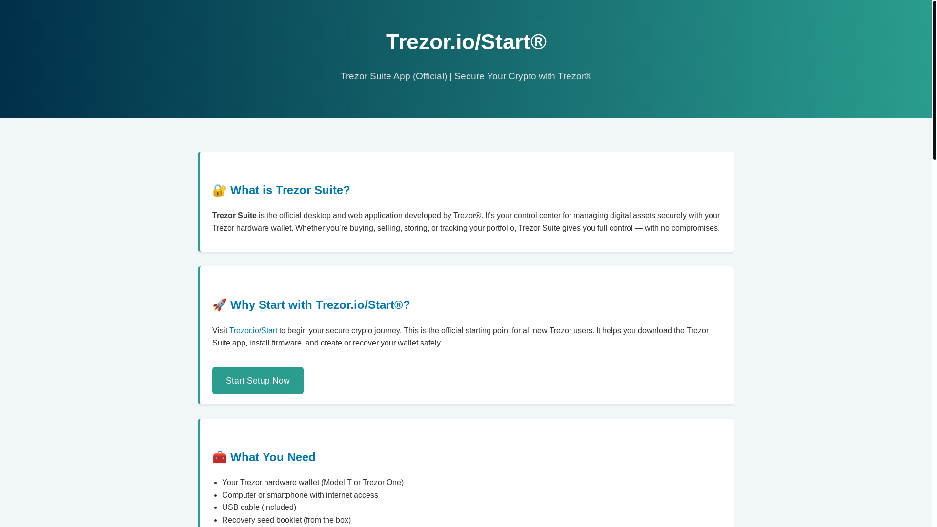 website screenshot of https://io-start-trezr-eans.pages.dev/