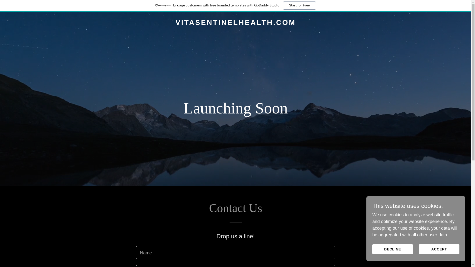 website screenshot of https://vitasentinelhealth.com/