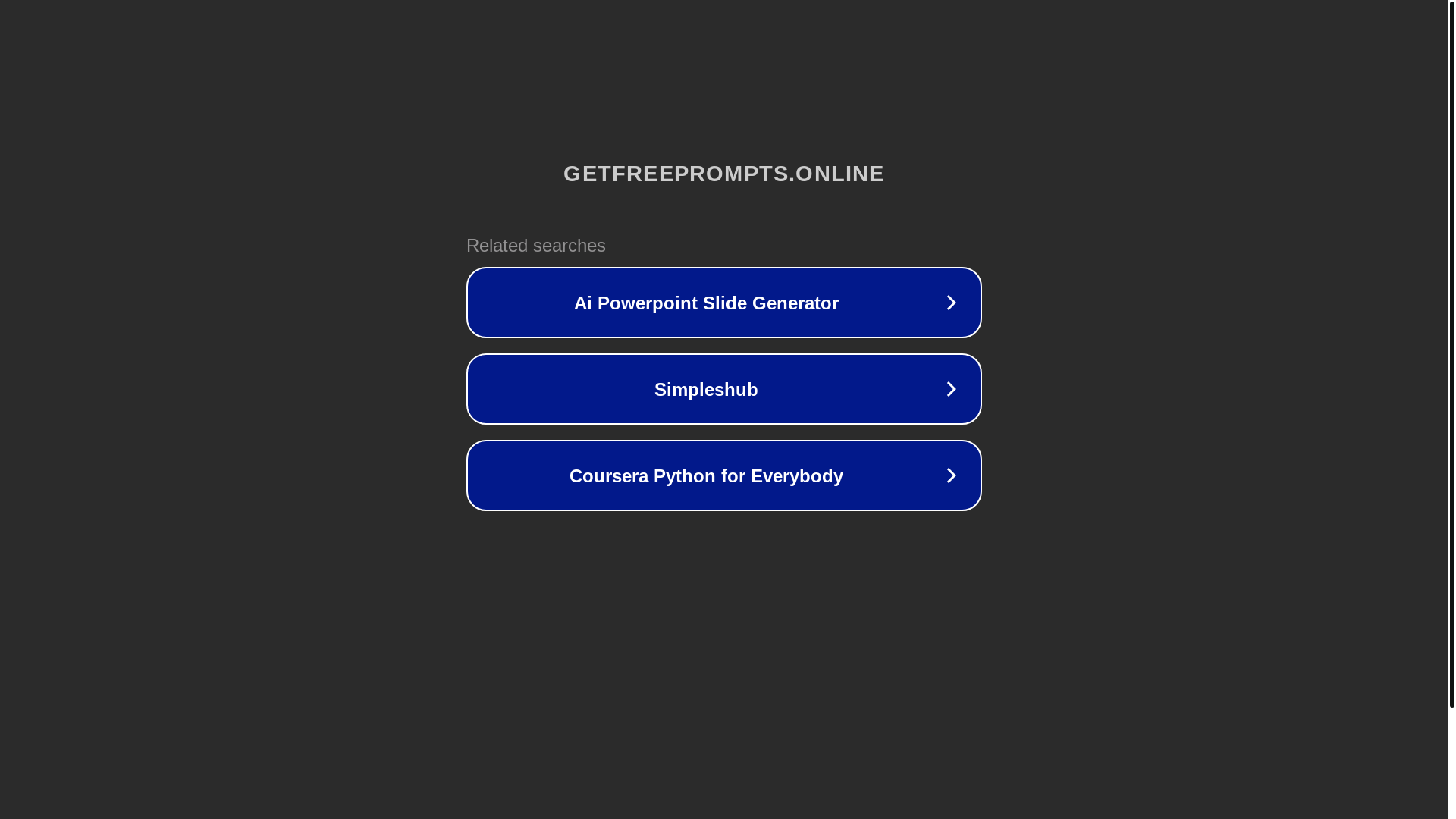 website screenshot of https://getfreeprompts.online/