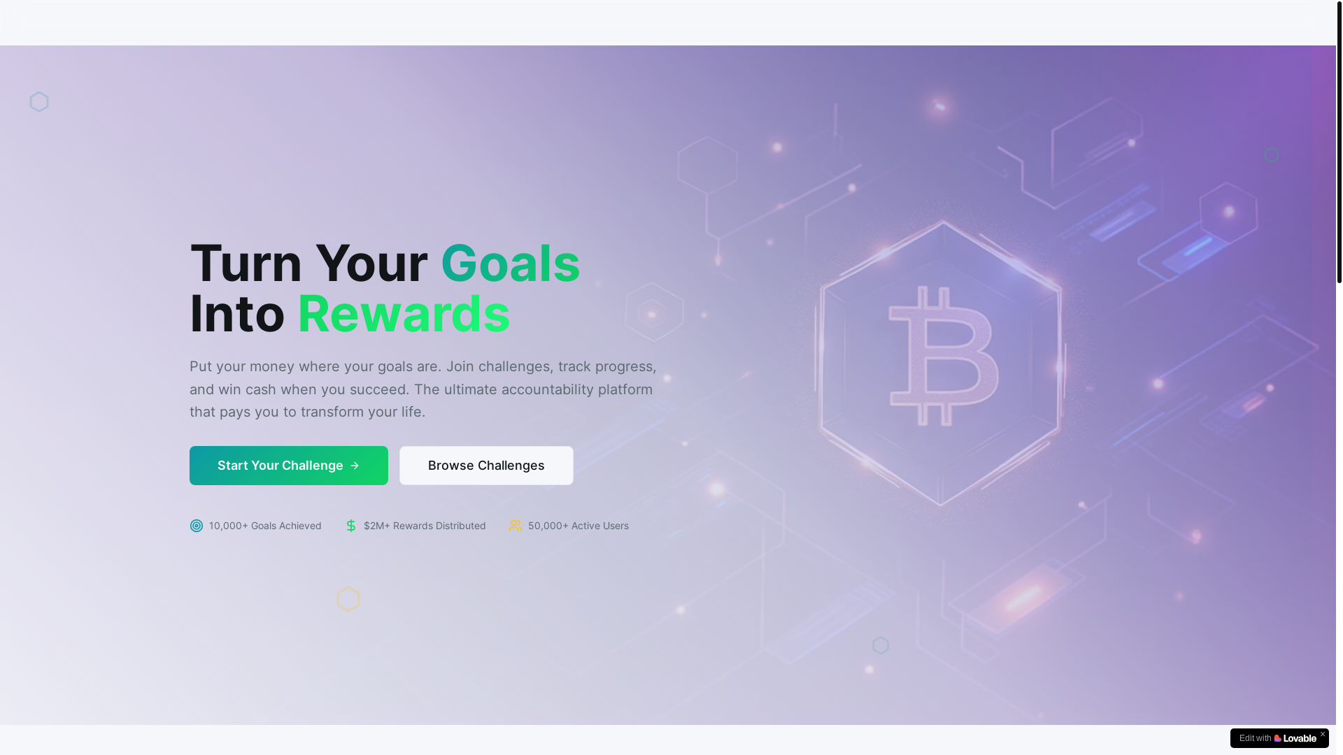 website screenshot of https://stakegoal.com/