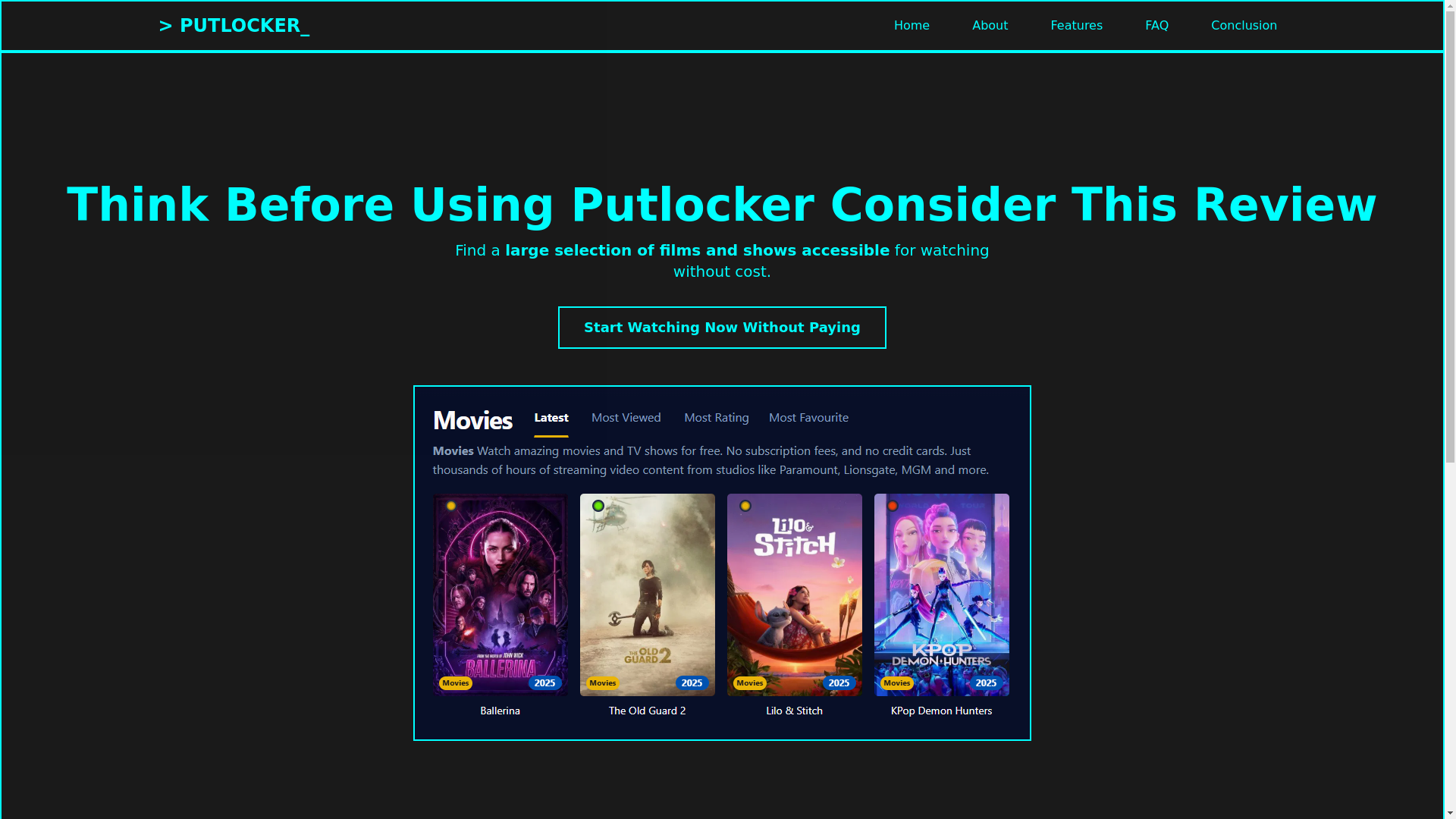 website screenshot of https://putlocker-pwxw.pages.dev/