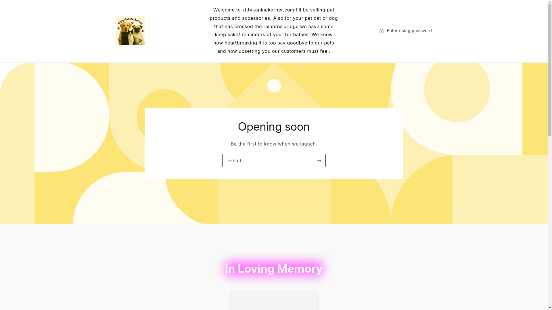 website screenshot of https://kittyk9korner.com/