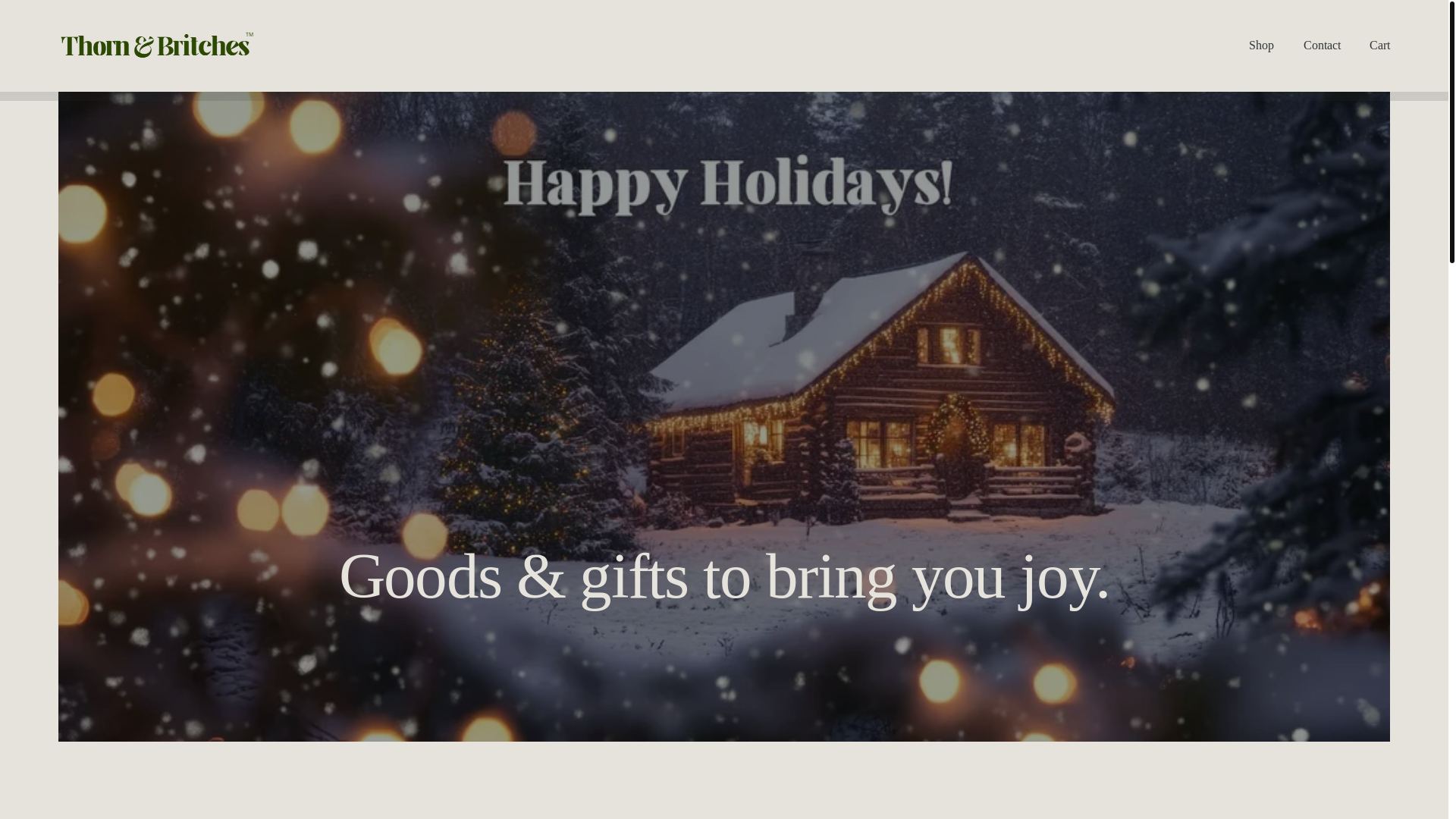 website screenshot of https://thornandbritches.com/