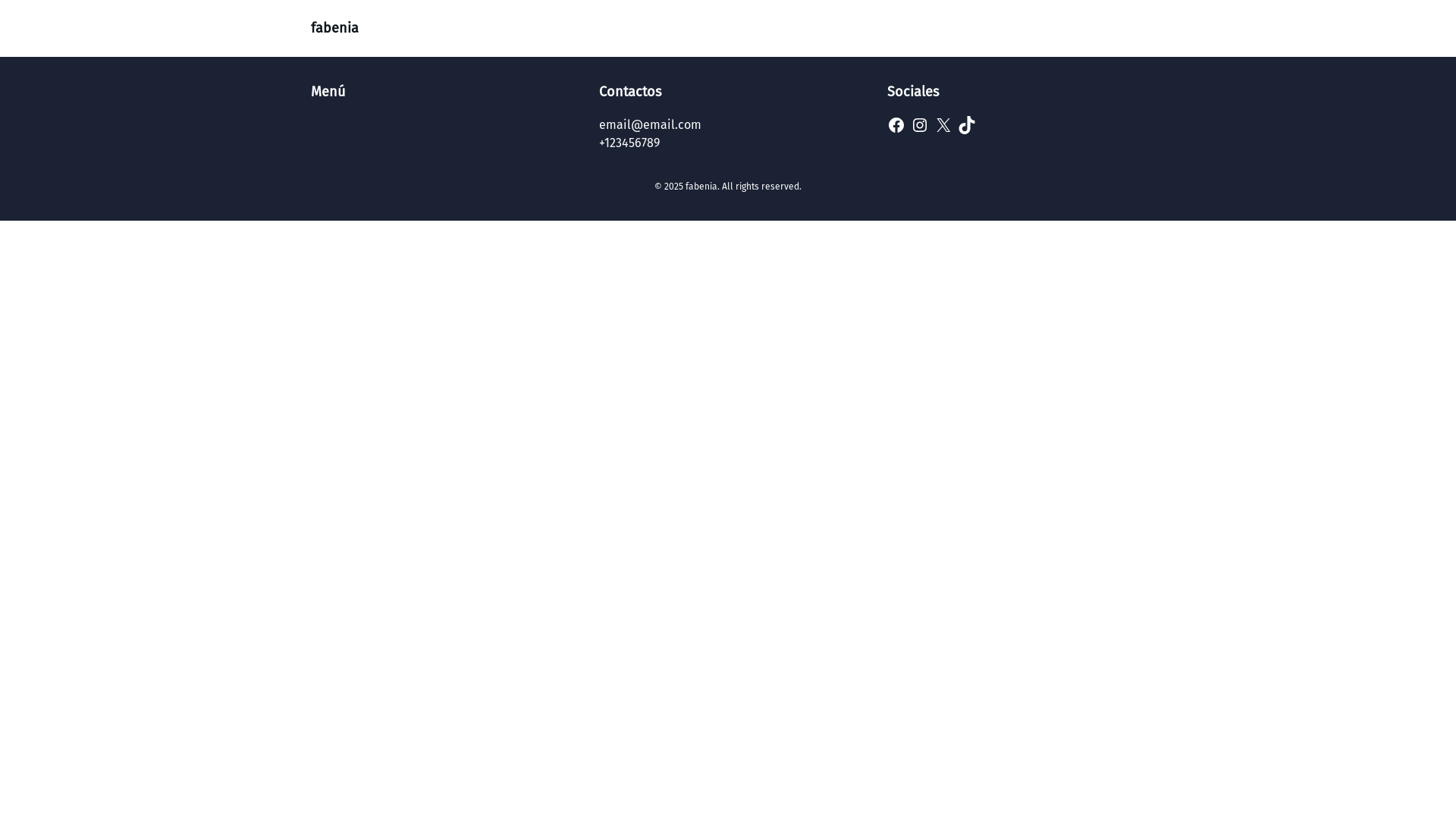 website screenshot of https://fabenia.com/
