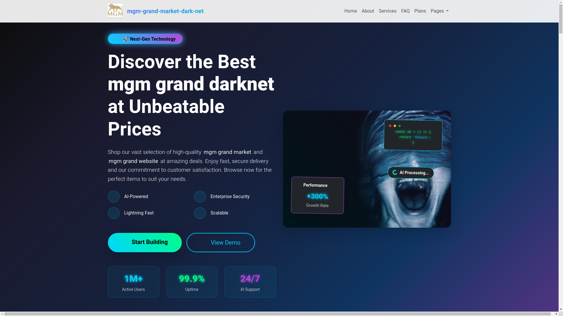 website screenshot of https://mgm-grand-market-dark-net.pages.dev/
