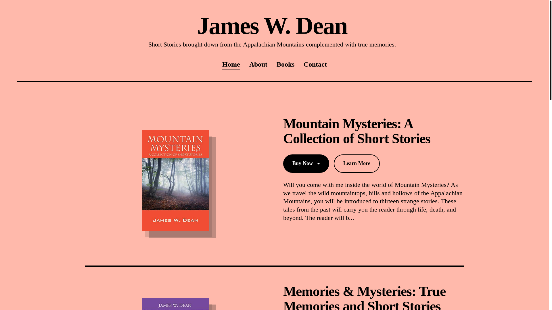 website screenshot of https://deanauthor.com/