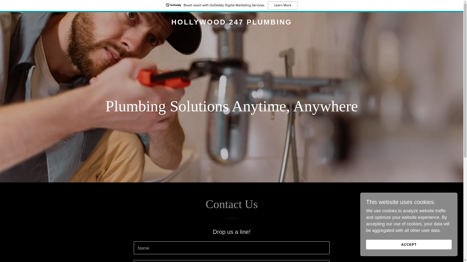 website screenshot of https://hollywood247plumbingfl.com/
