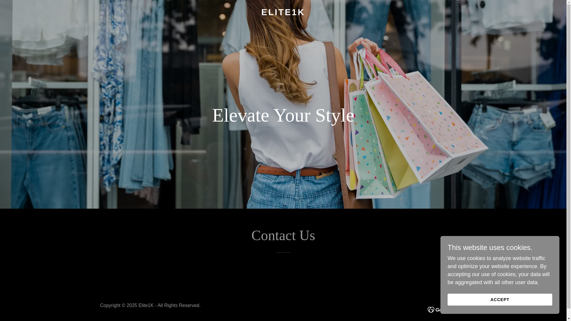 website screenshot of https://elite1k.com/