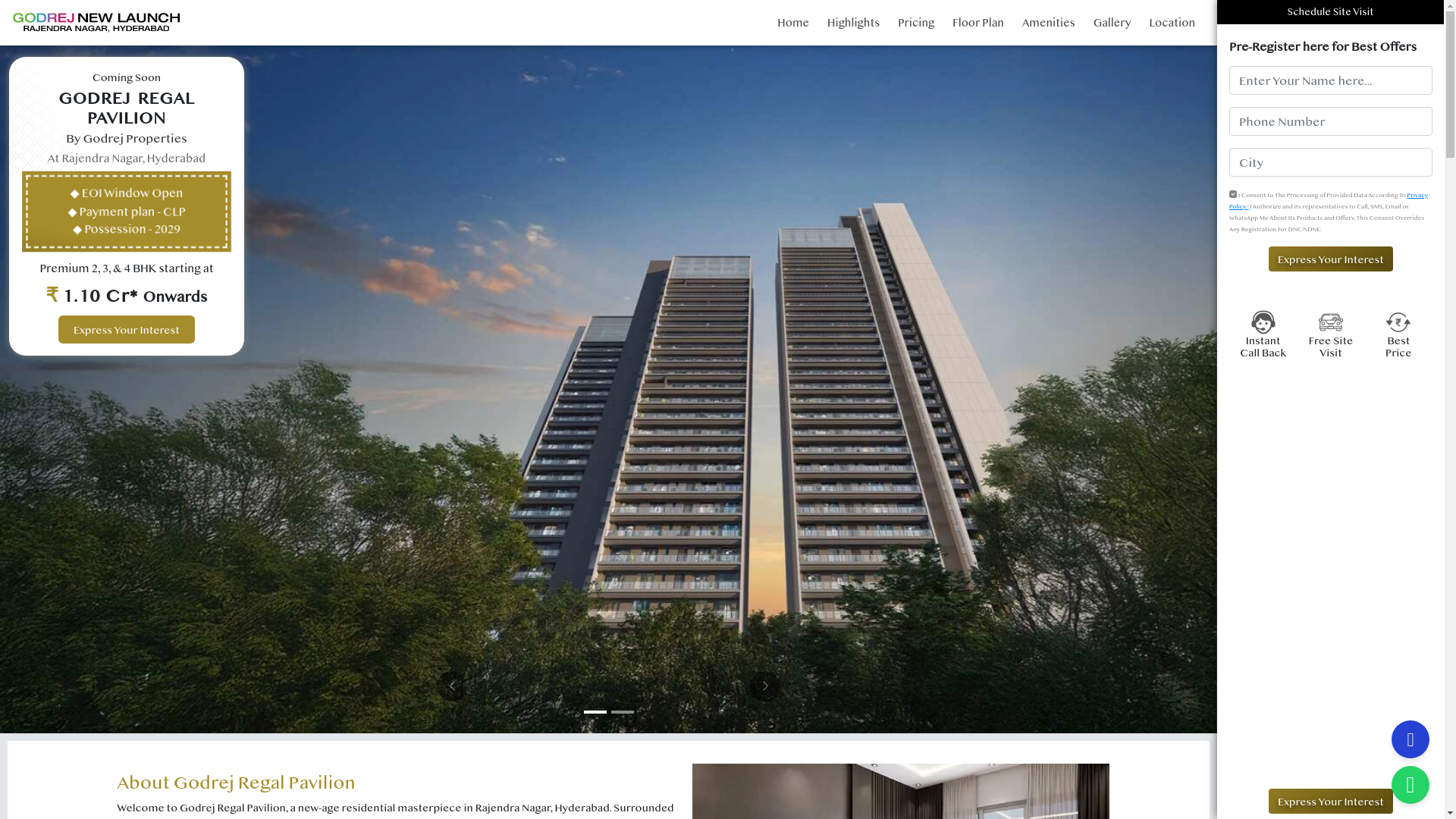 website screenshot of https://godrejregalpavilion.pages.dev/