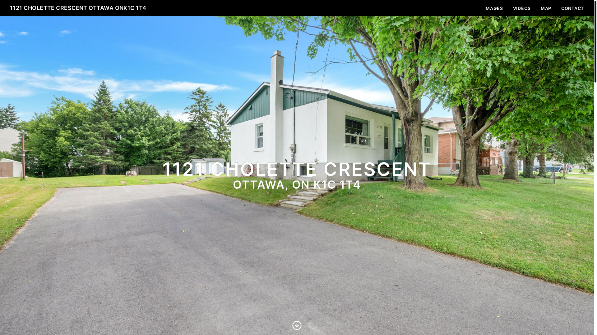 website screenshot of https://1121cholettecrescent.com/