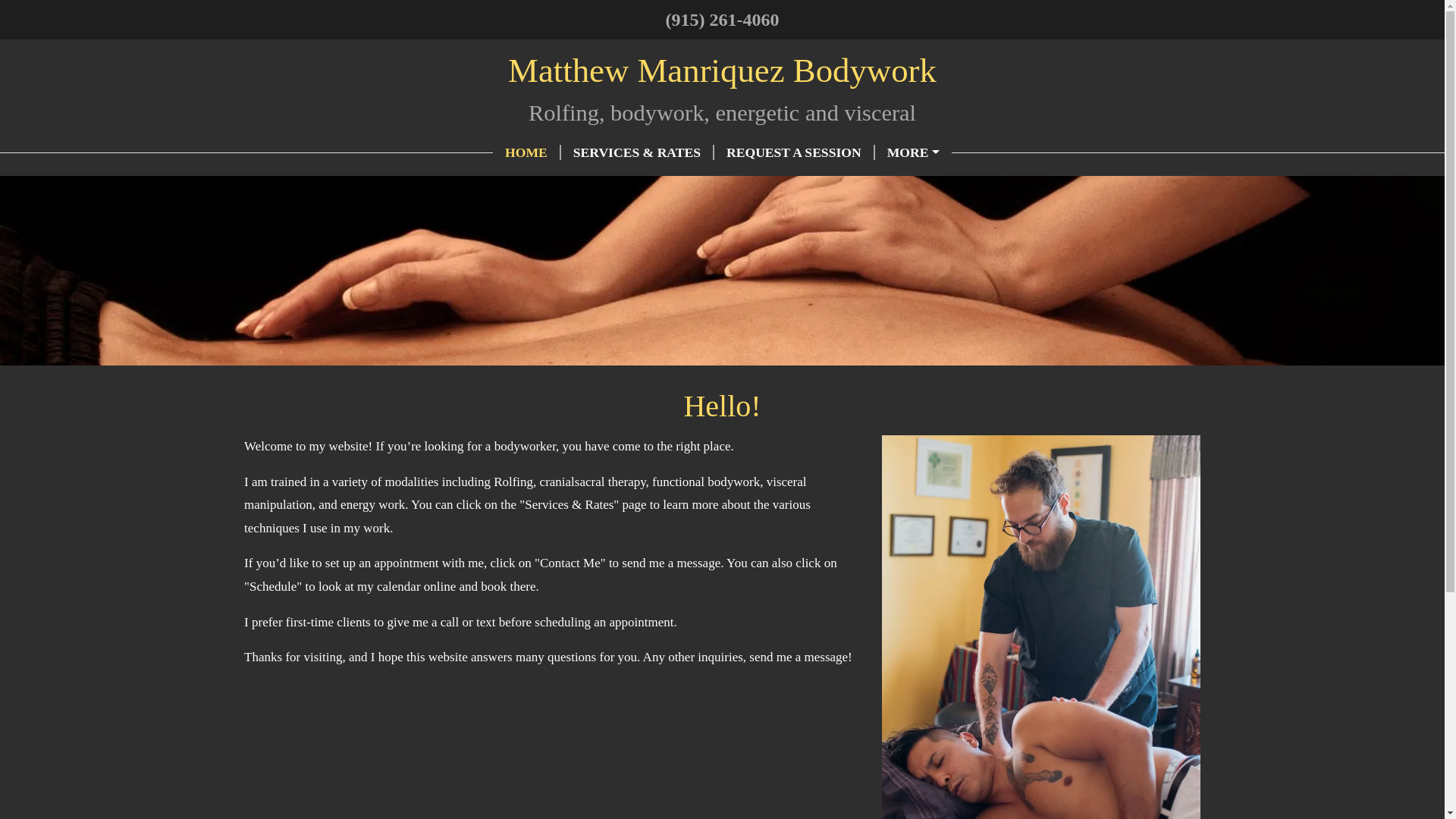 website screenshot of https://mattmanriquezlmt.com/