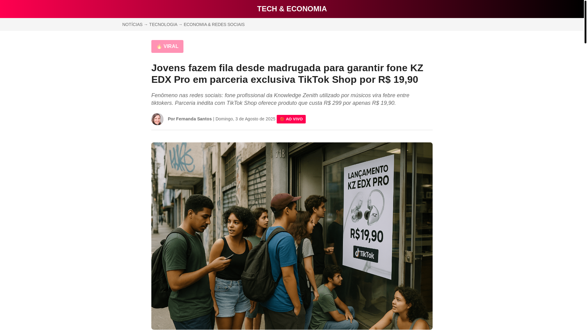 website screenshot of https://jornaltecdodia.com/