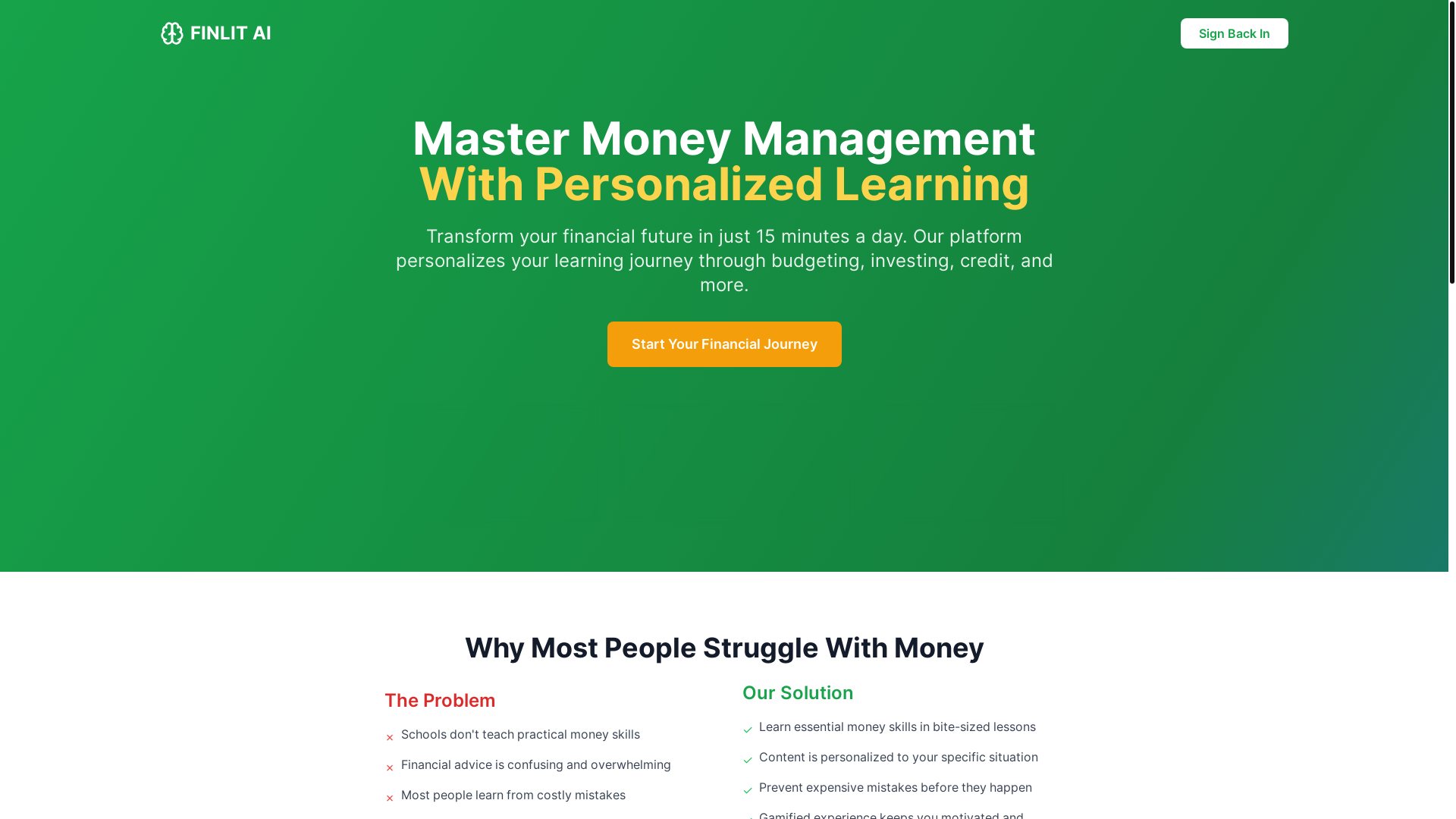 website screenshot of https://fintinai.com/