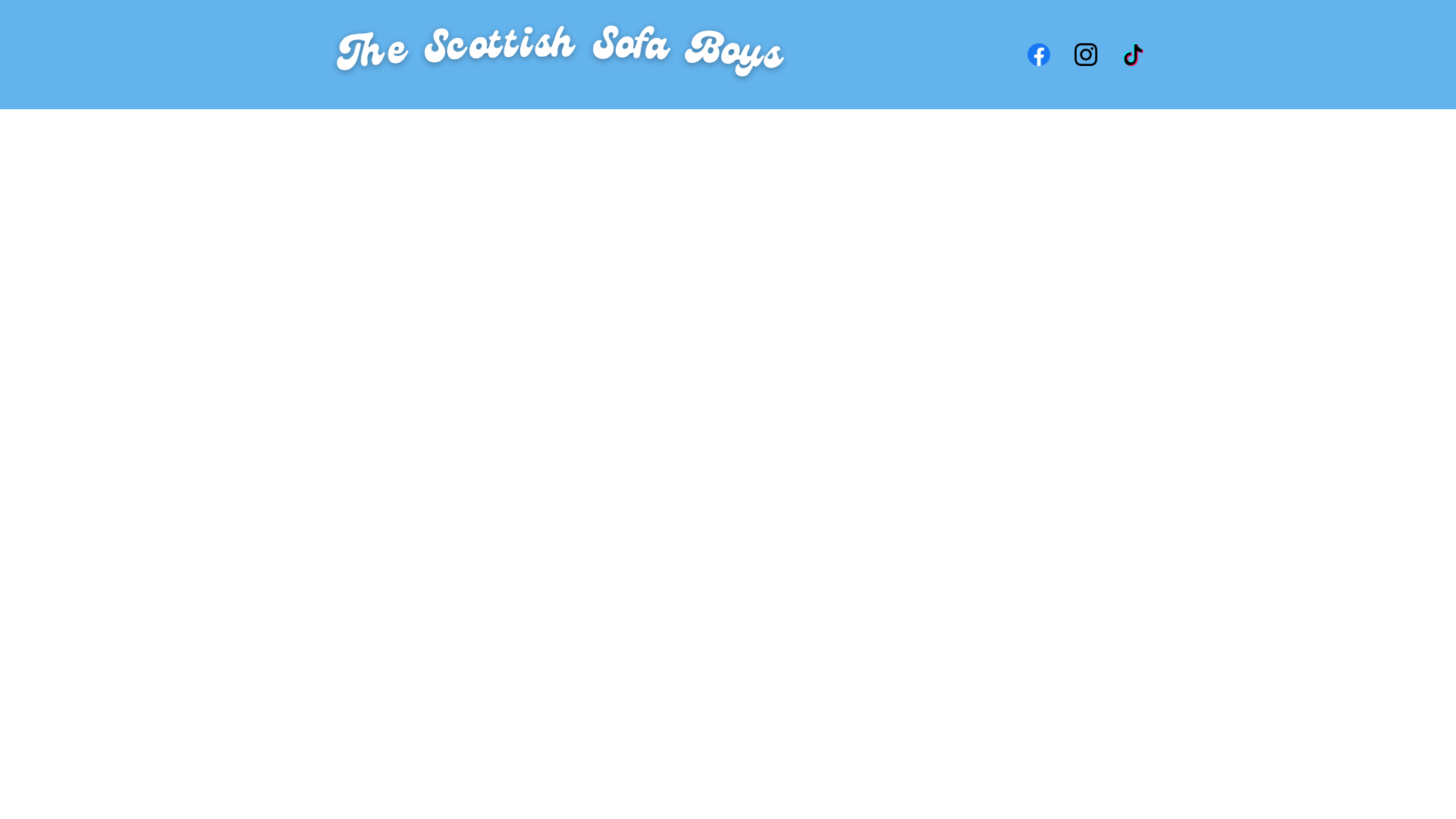 website screenshot of https://thescottishsofaboys.com/