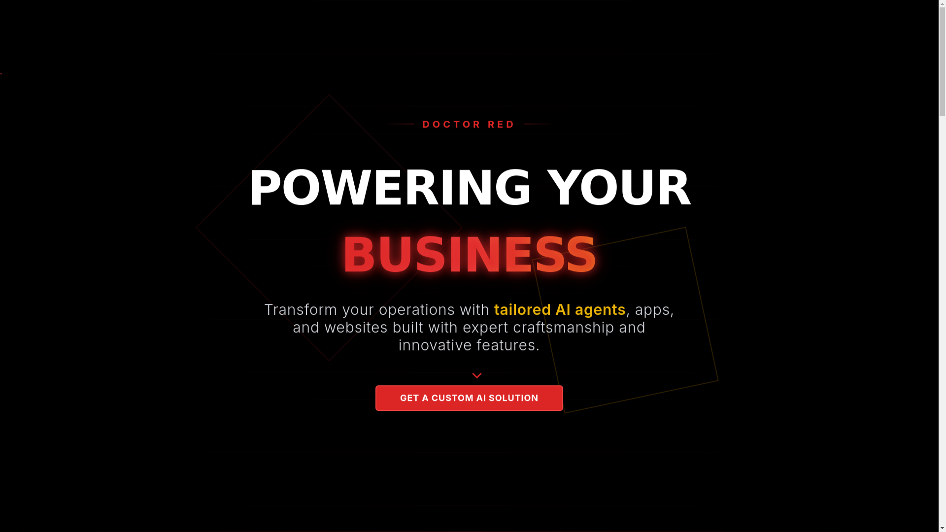 website screenshot of https://aidoctorred.com/