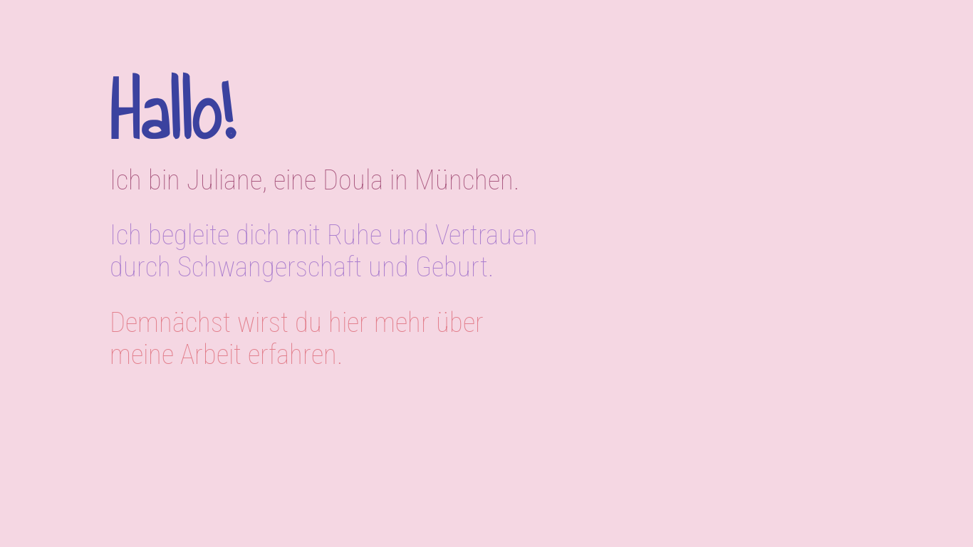 website screenshot of https://doula-juliane.de/