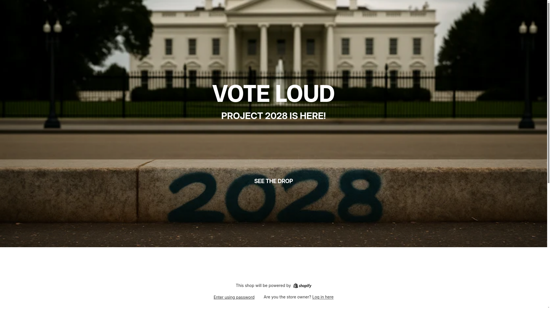 website screenshot of https://2028project.com/