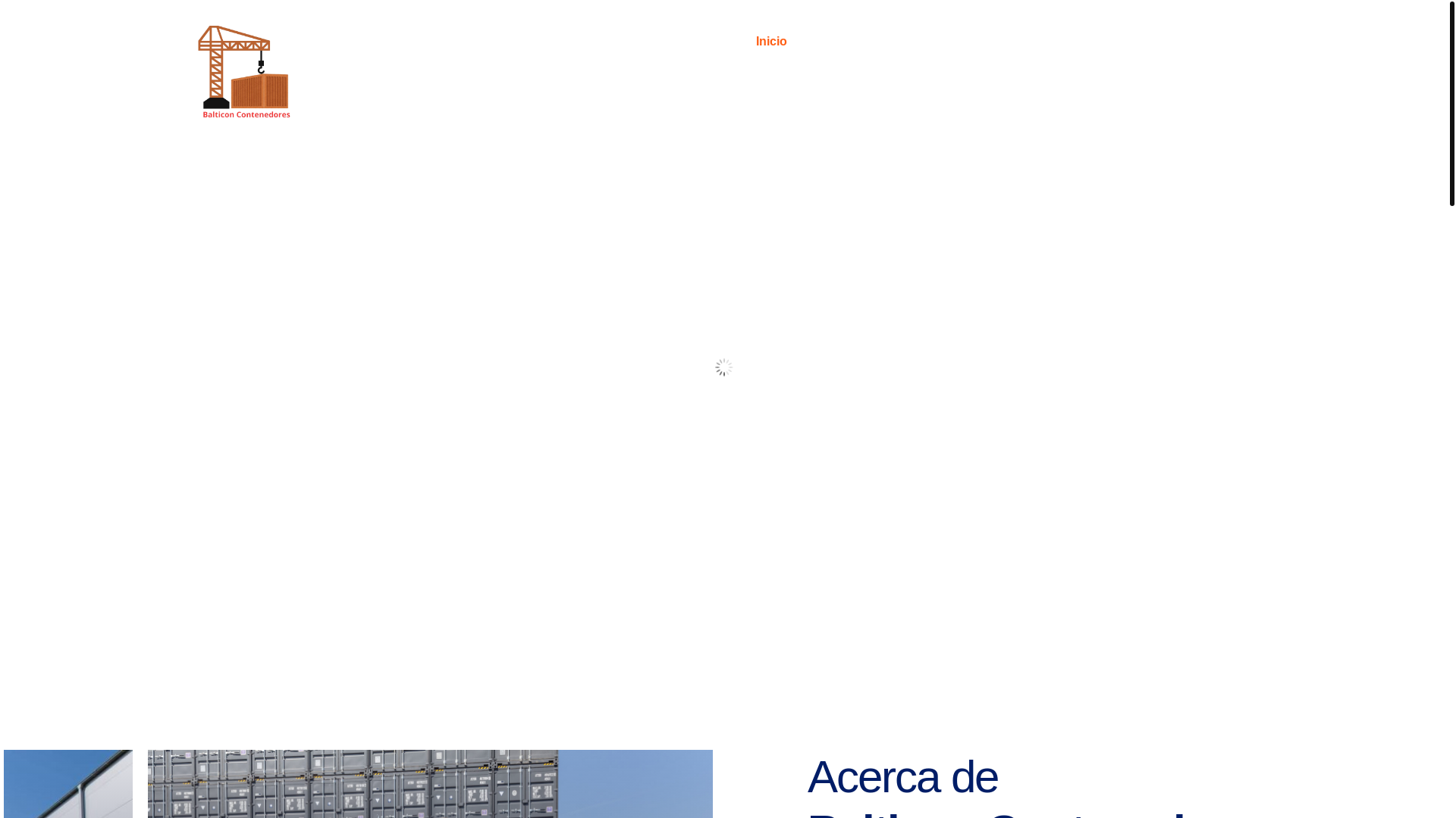 website screenshot of https://balticon-contenedores.es/