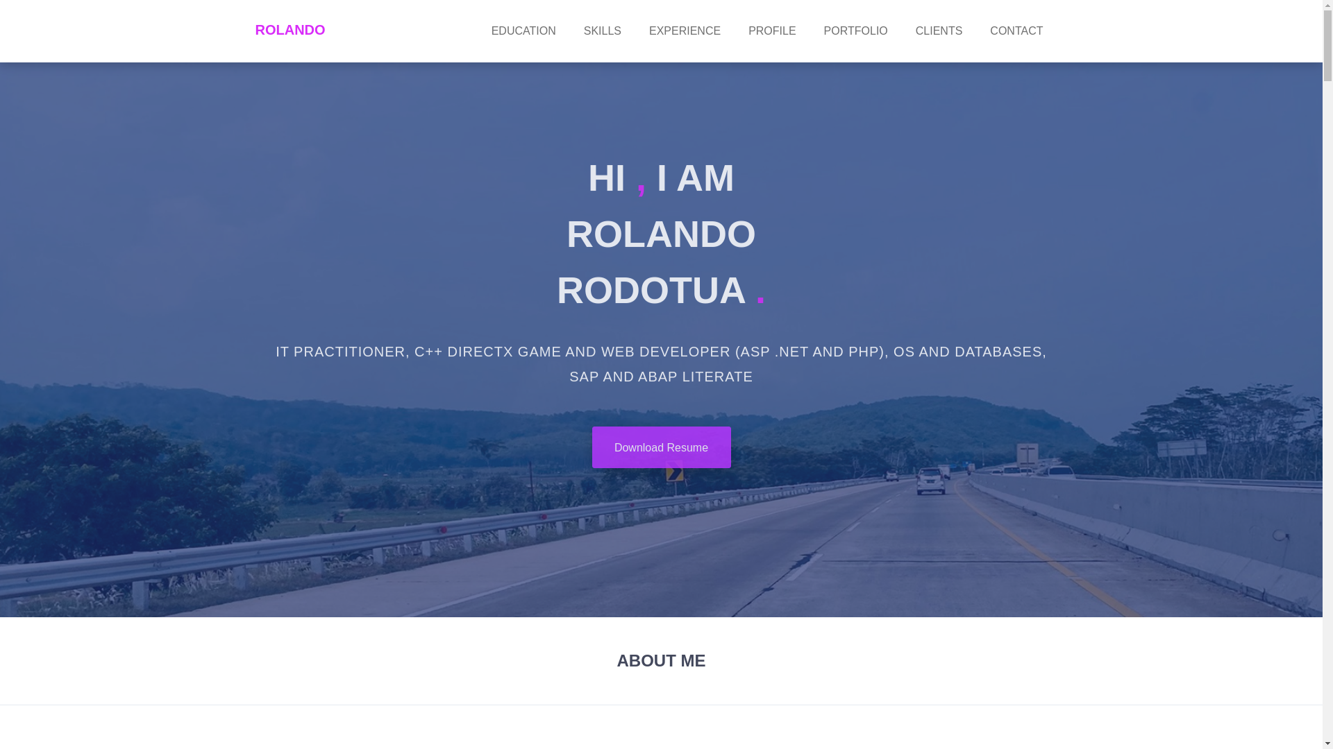 website screenshot of https://rolandoku.com/