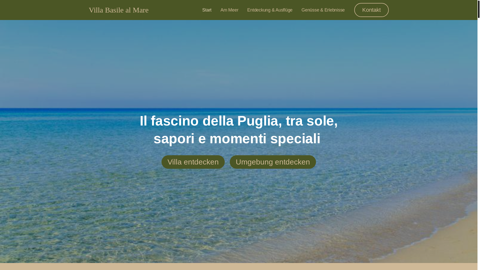 website screenshot of https://villabasile.com/