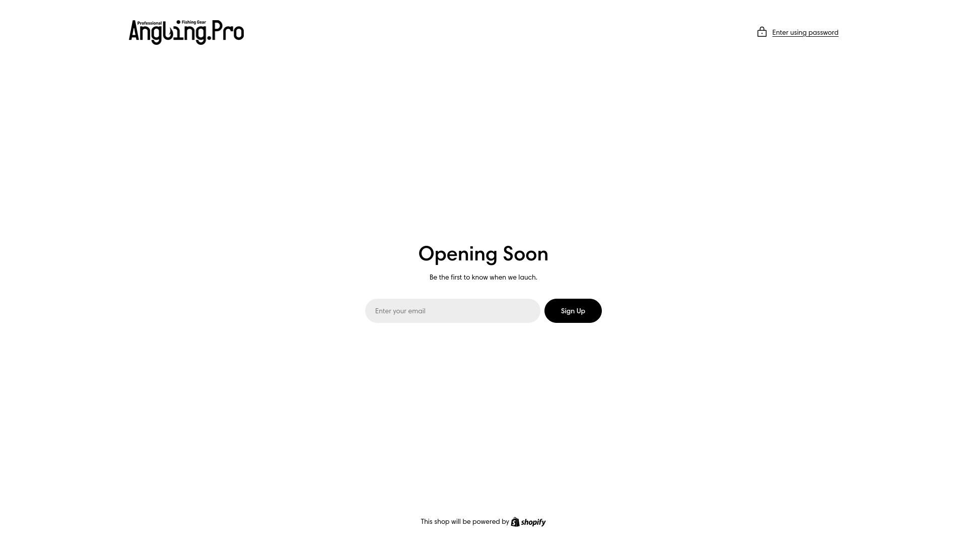 website screenshot of https://anglingpro.co.uk/
