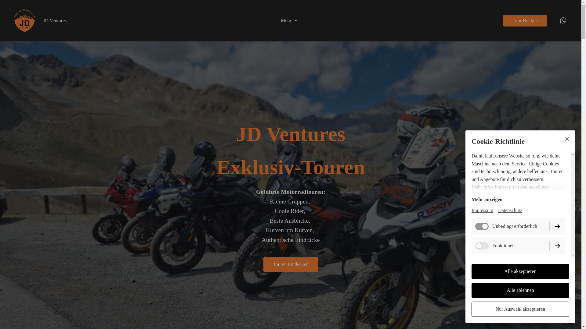 website screenshot of https://www.jd-ventures.net/