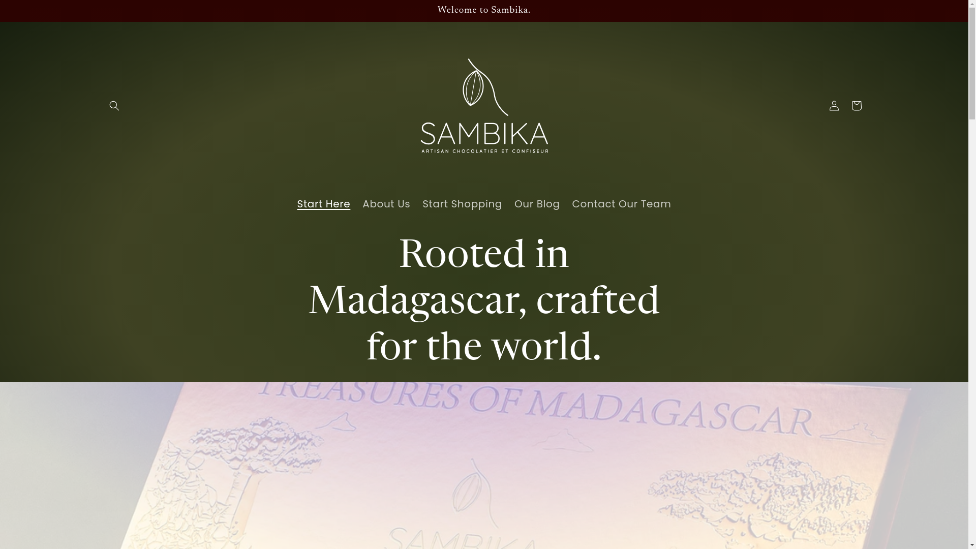 website screenshot of https://sambika.ae/