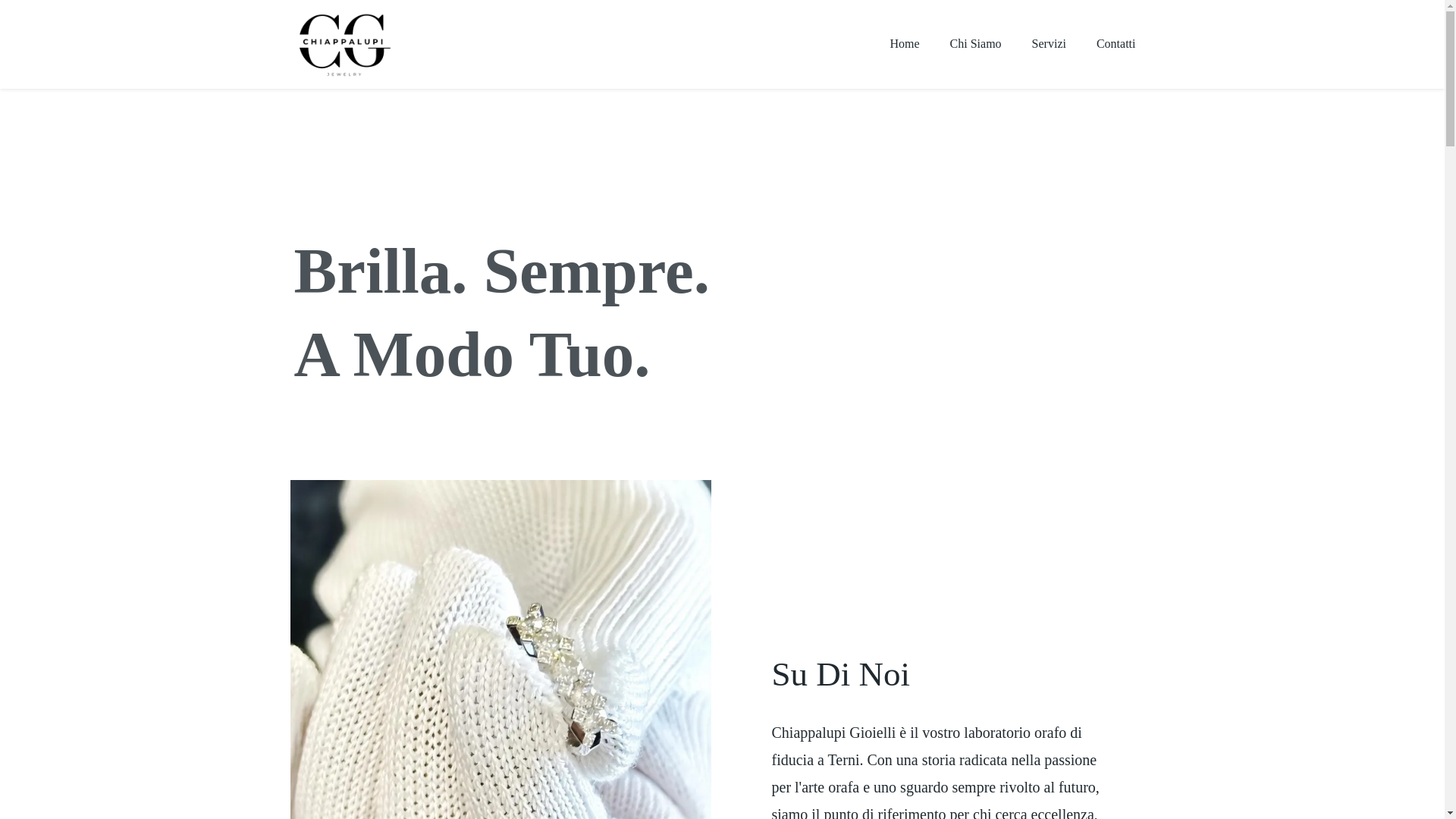 website screenshot of https://chiappalupigioielli.it/