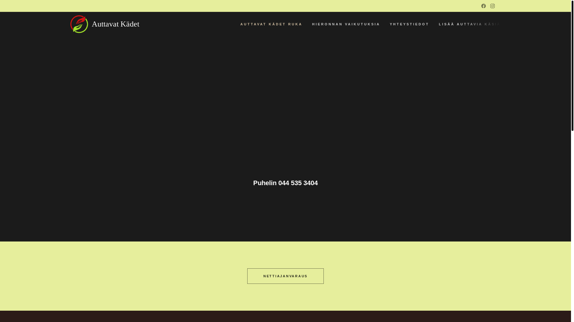 website screenshot of https://auttavatkadet.com/