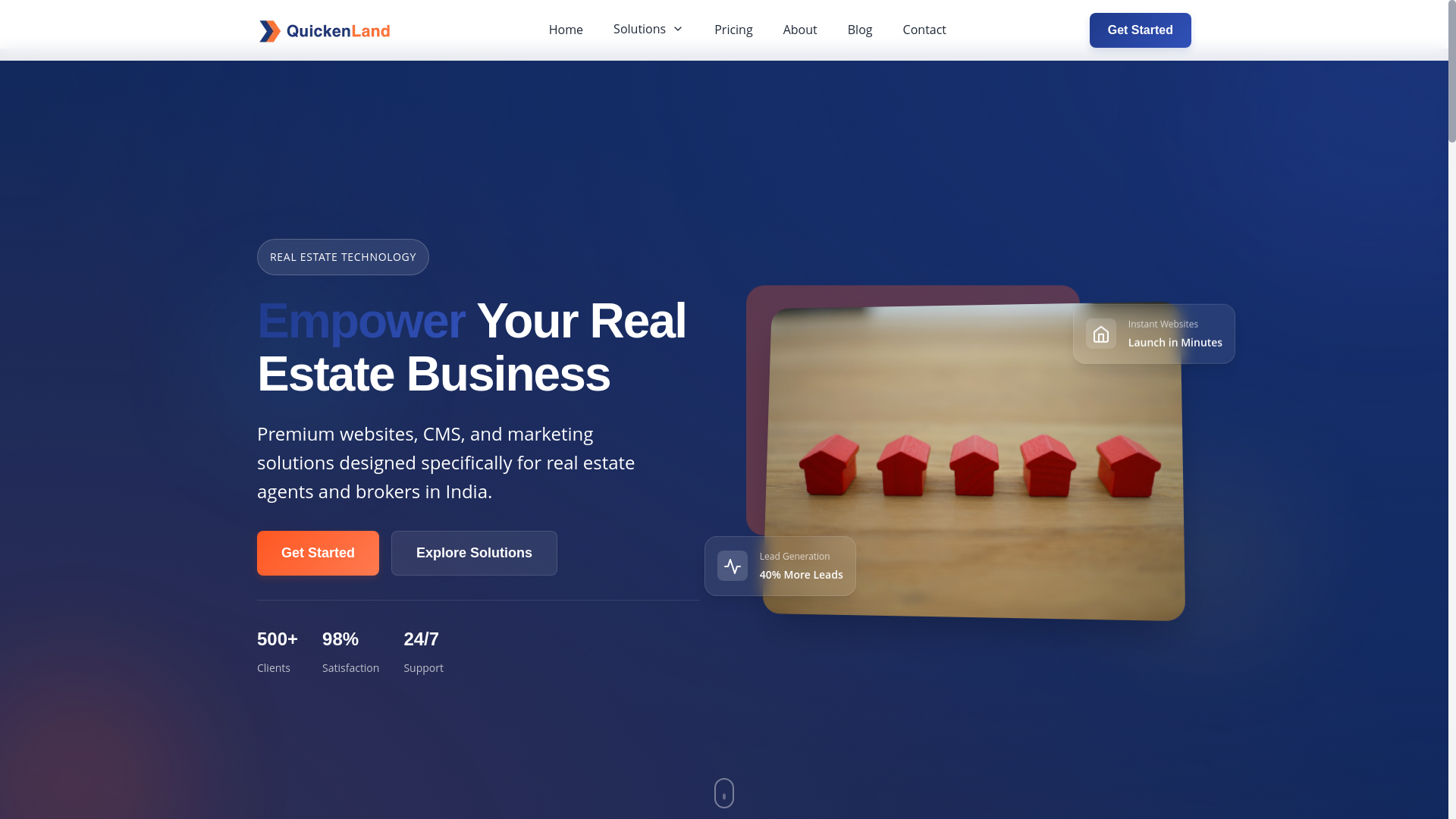 website screenshot of https://quickenland.pages.dev/