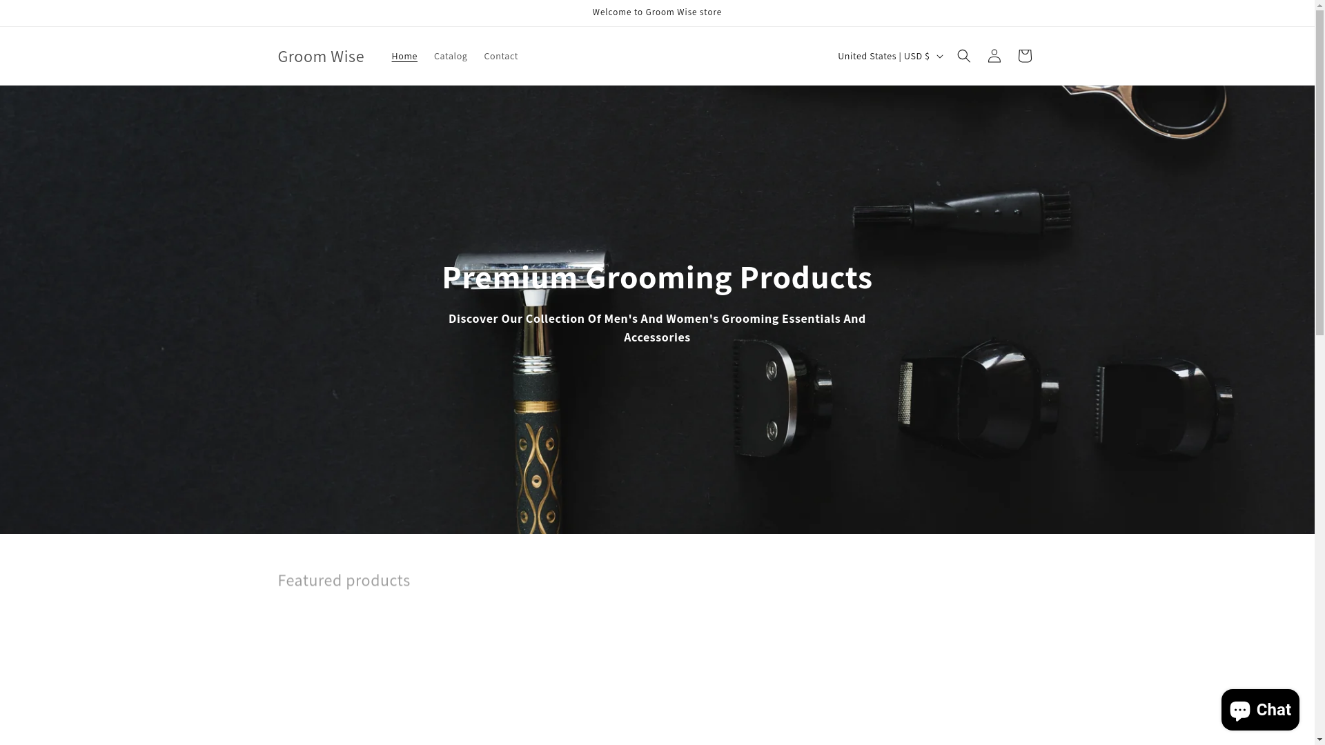 website screenshot of https://groomwise.shop/