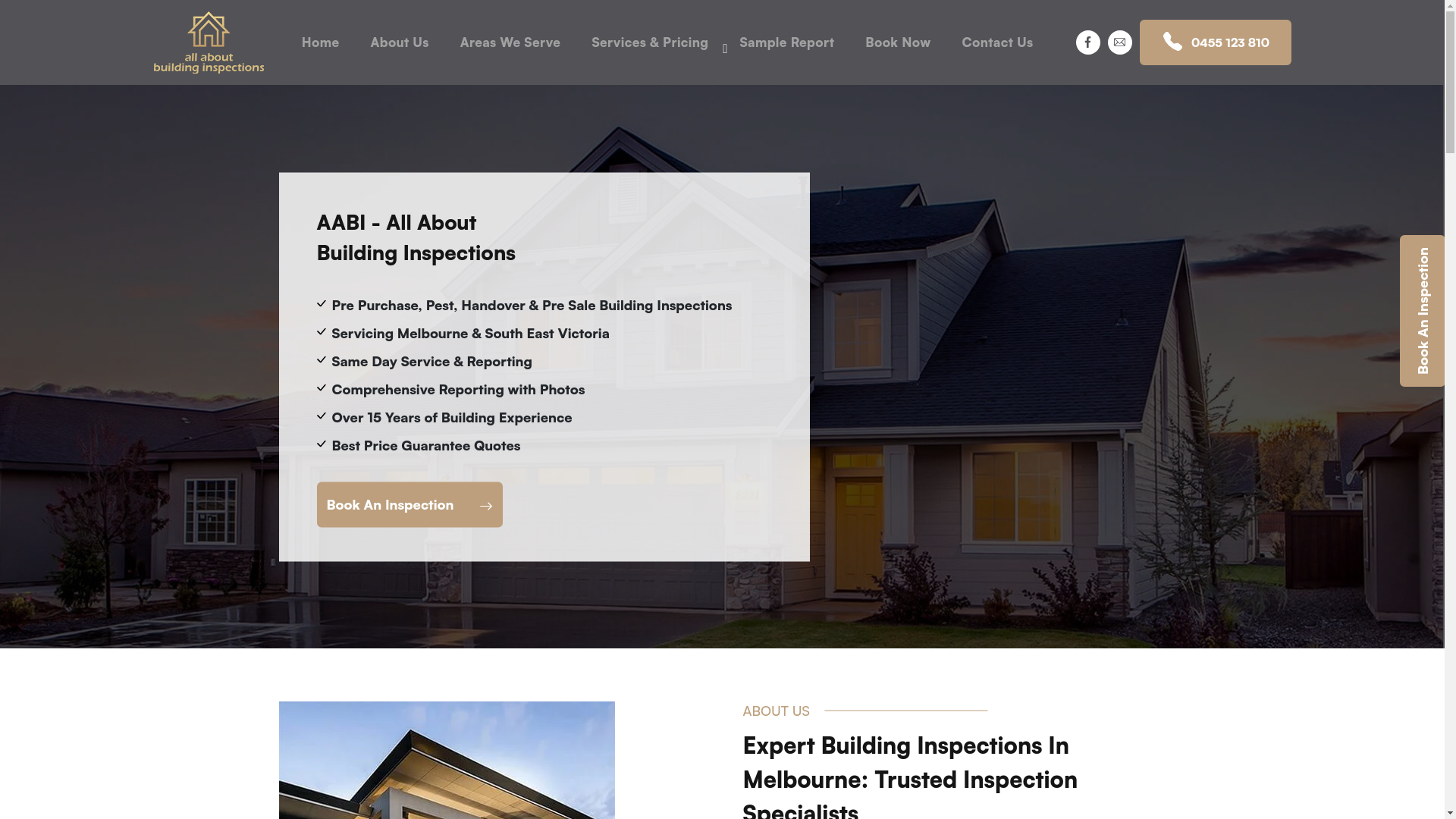 website screenshot of https://www.allaboutbuildinginspections.com.au/
