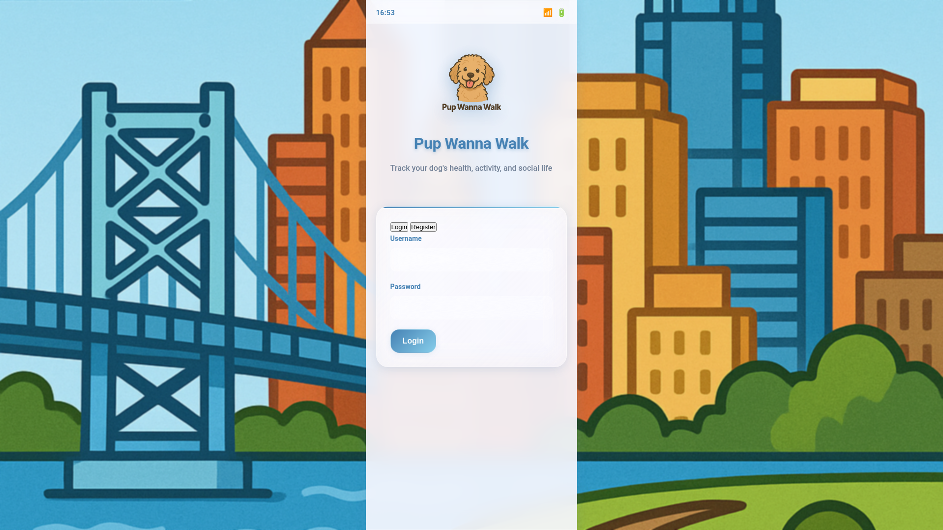 website screenshot of https://pupwannawalk.com/