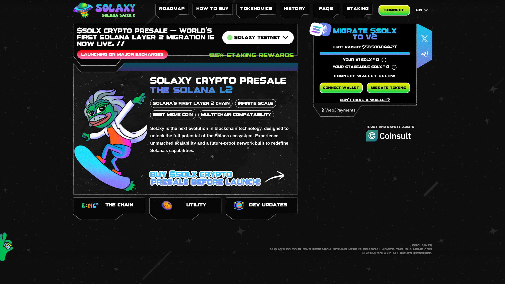 website screenshot of https://solaxy-migrate.com/