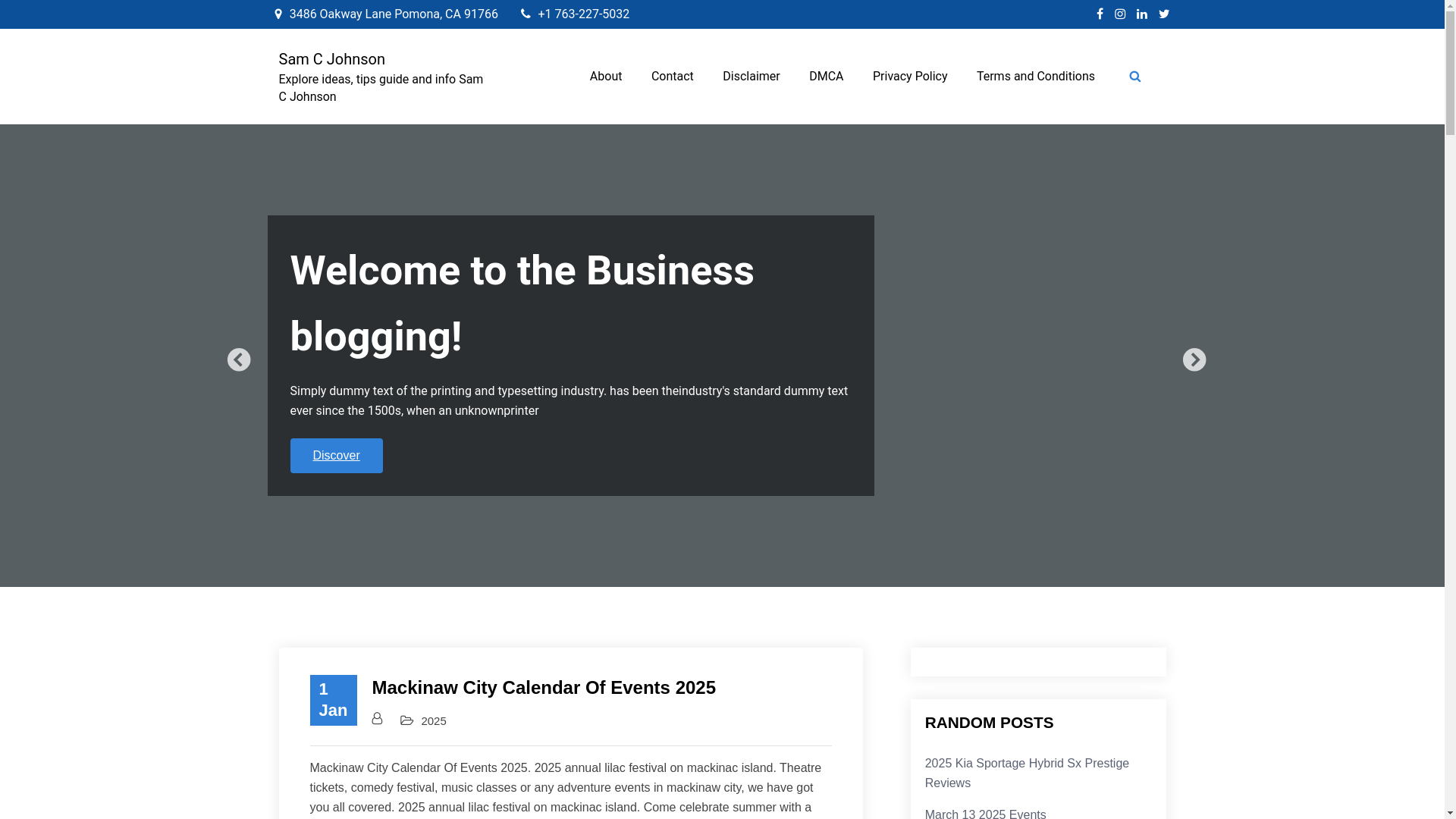 website screenshot of https://samcjohnsonb.pages.dev/