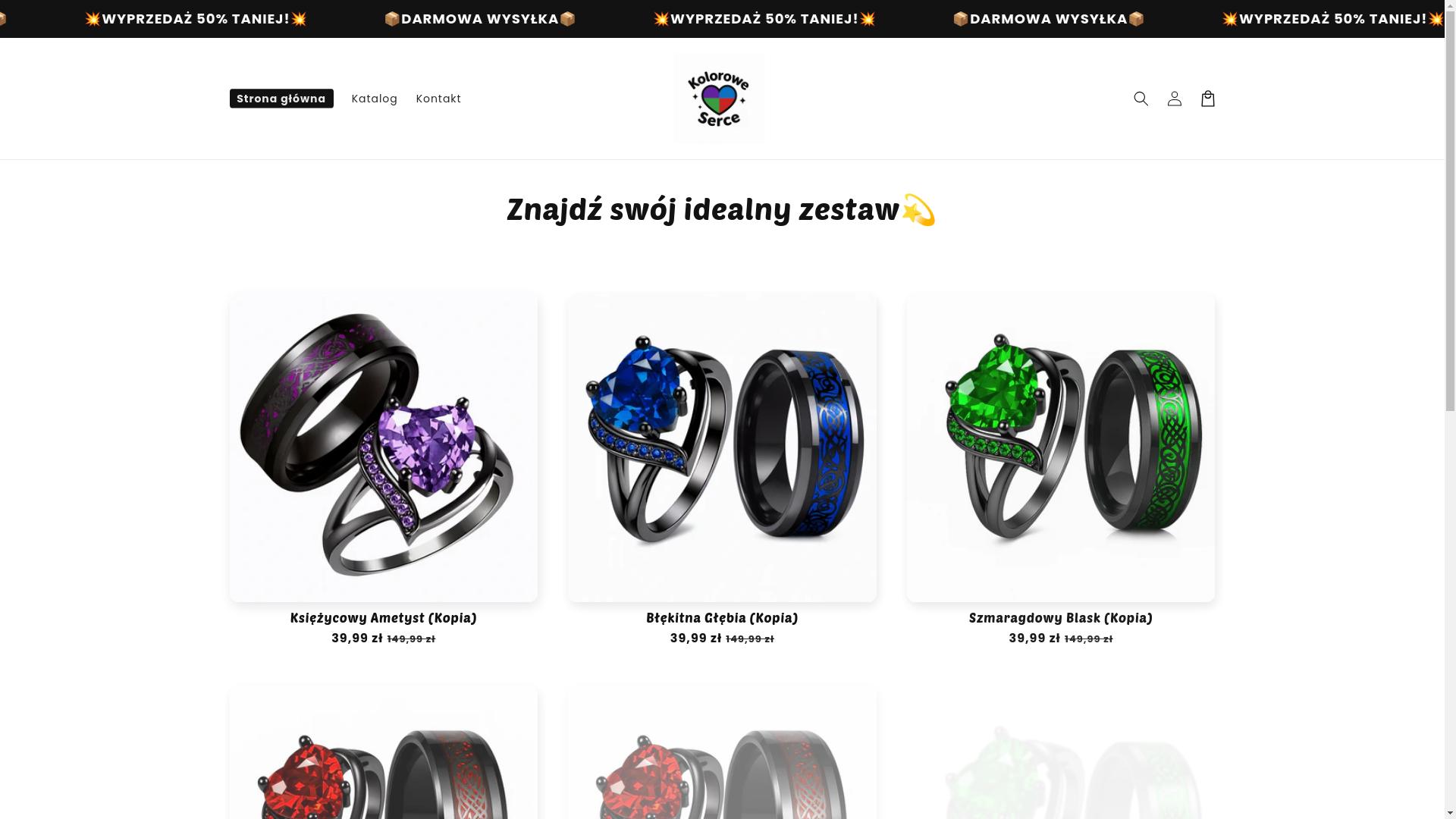 website screenshot of https://koloroweserce.pl/