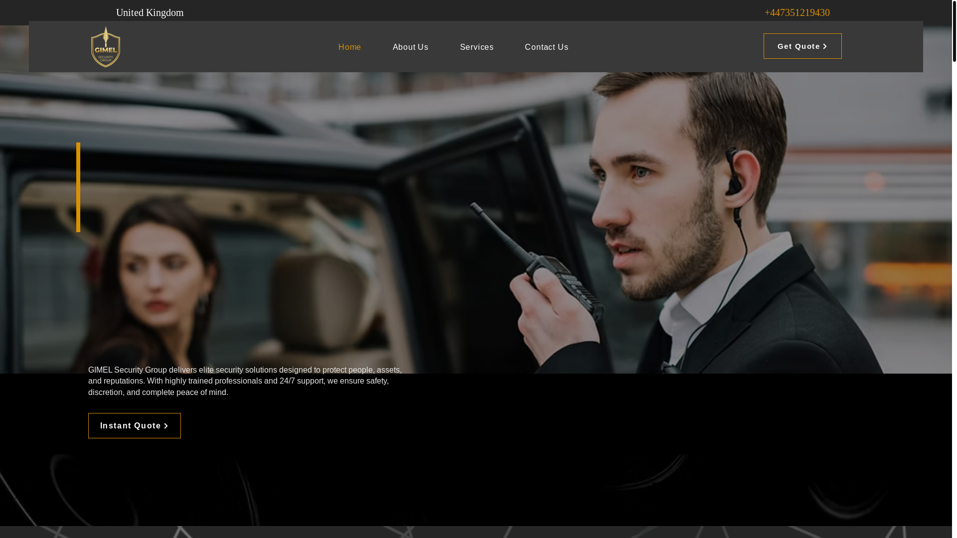 website screenshot of https://gimelsecuritygroup.com/