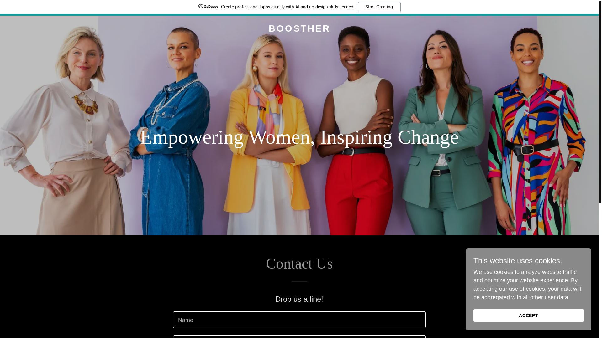 website screenshot of https://boosther.shop/