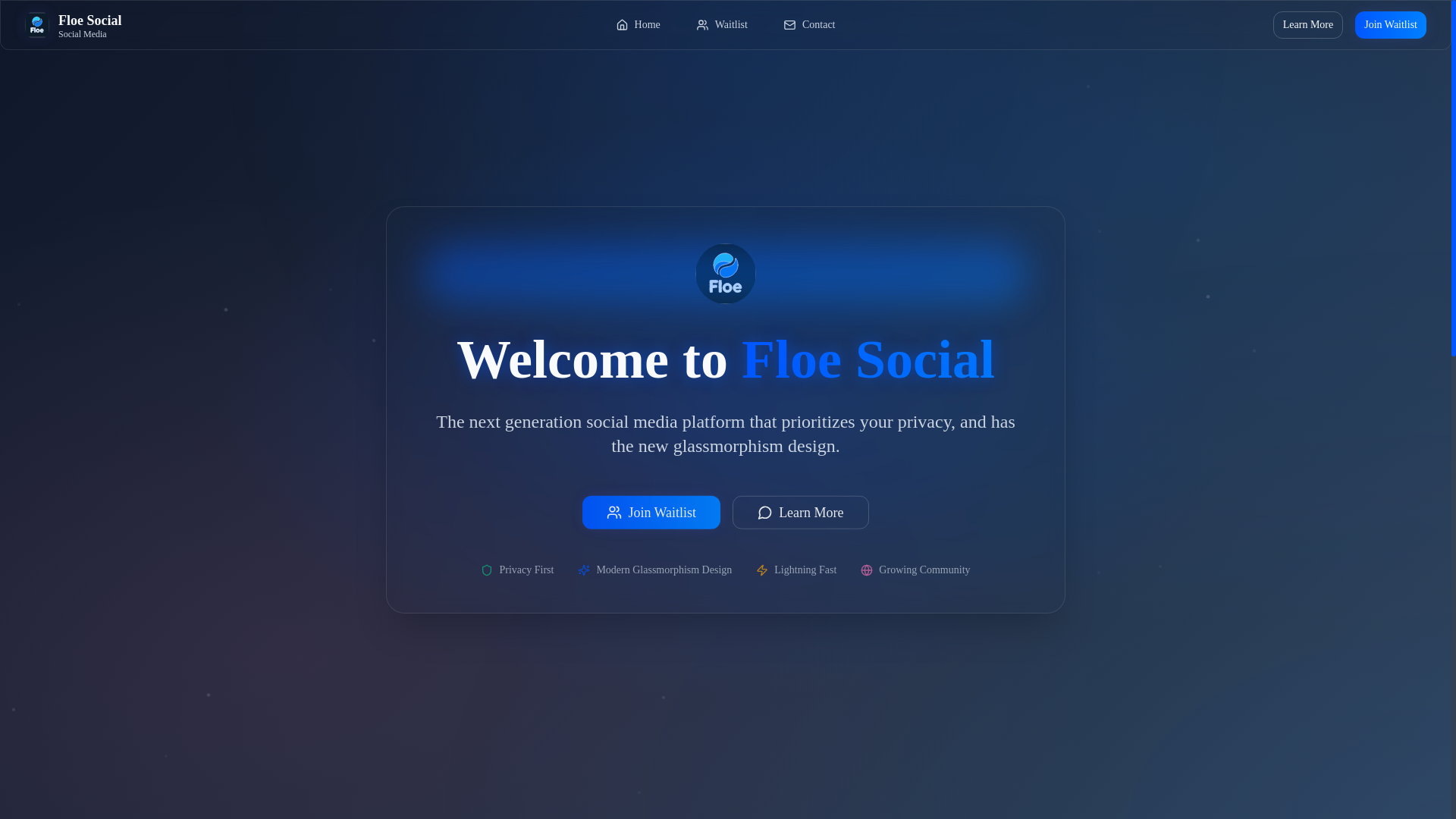 website screenshot of https://floesocialupdatedv1.pages.dev/