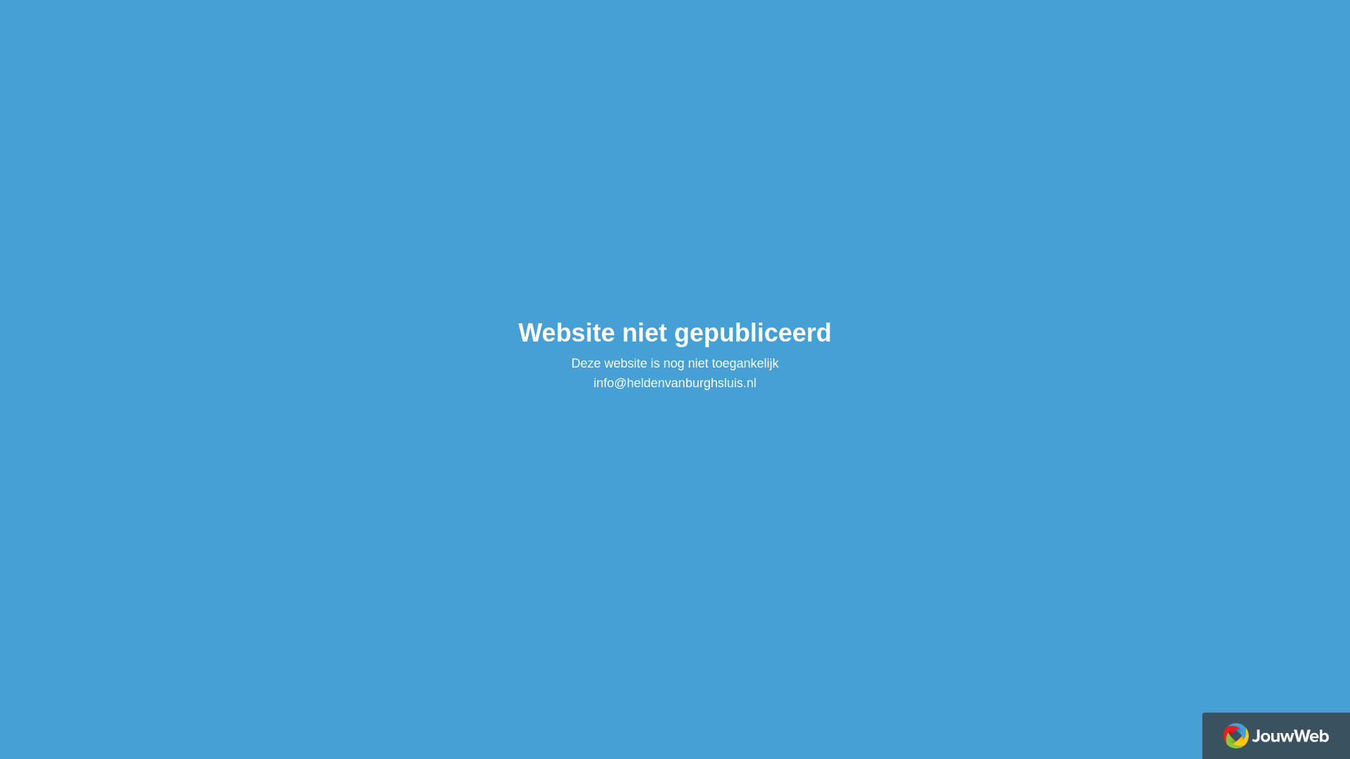 website screenshot of https://heldenvanburghsluis.nl/