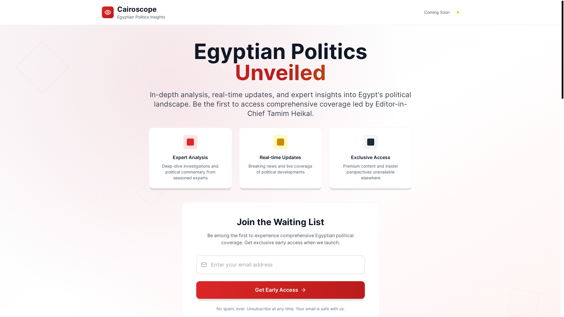 website screenshot of https://cairoscope.net/