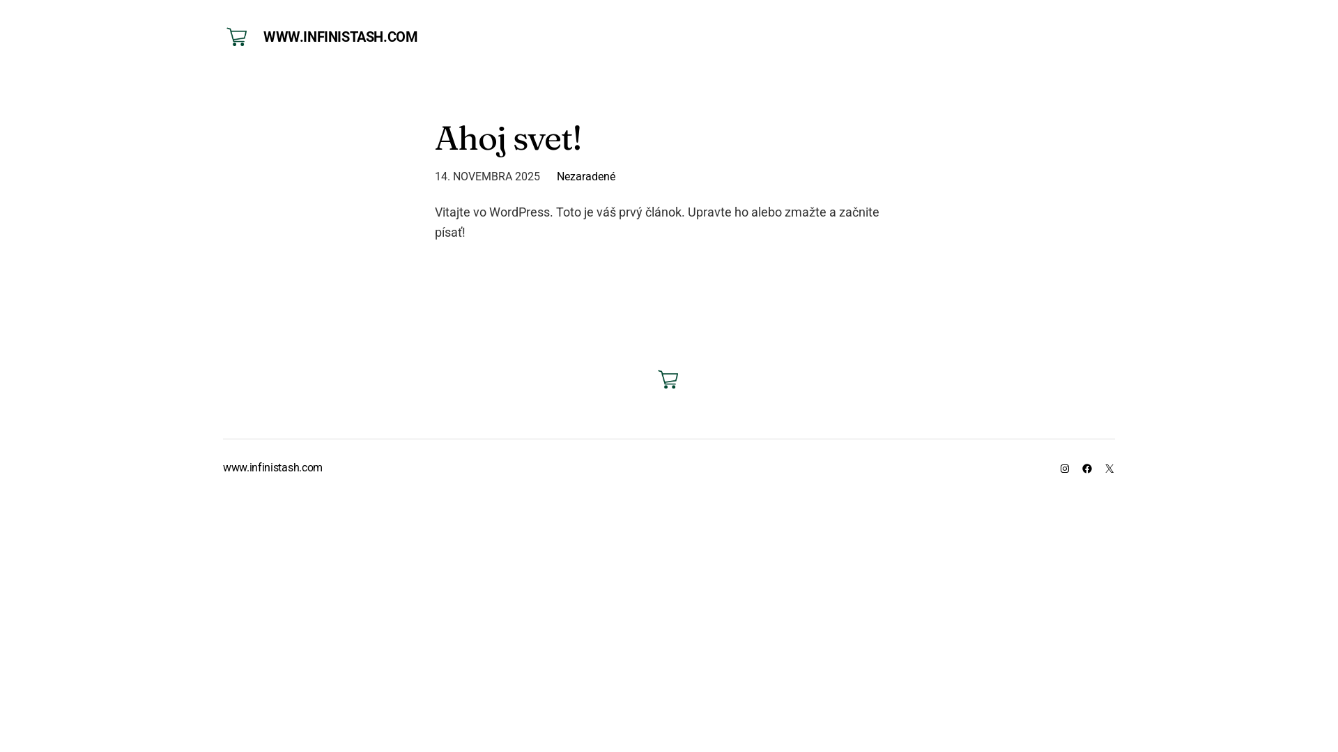 website screenshot of https://infinistash.com/