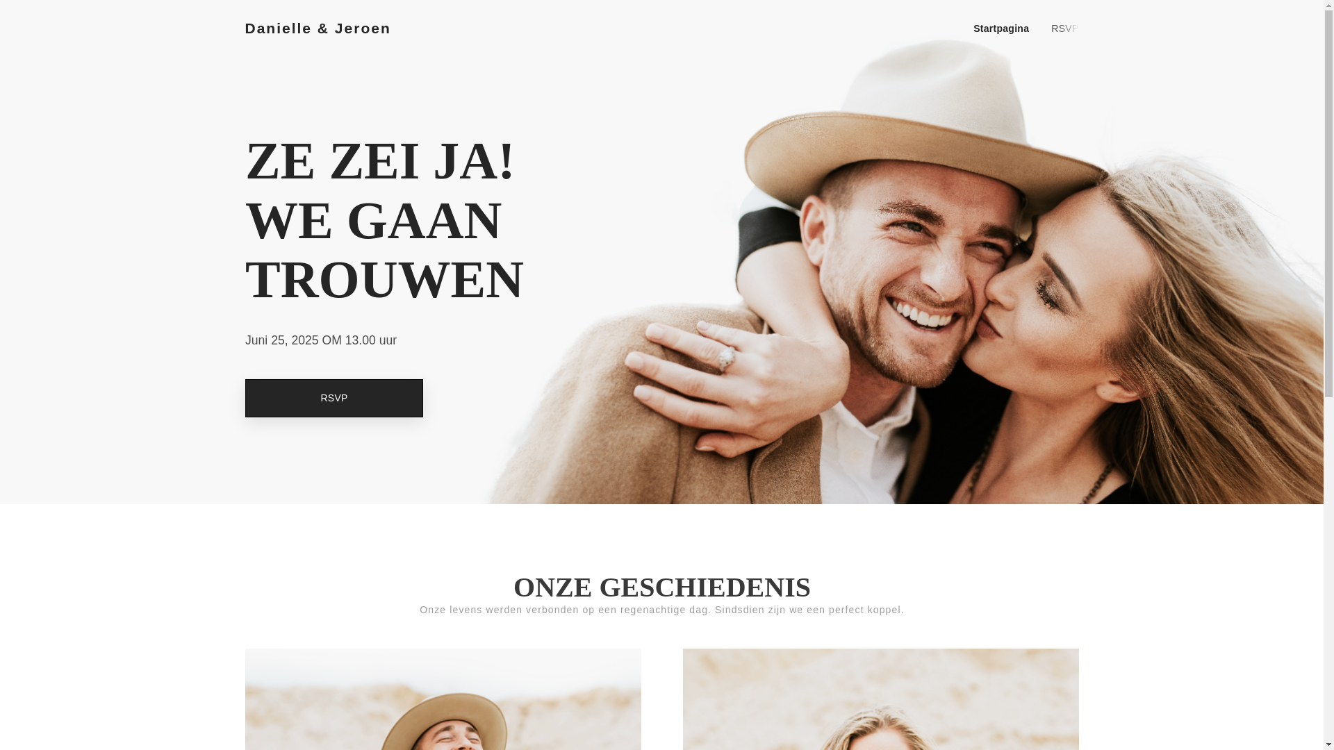 website screenshot of https://bruiloft-maaike-en-niels.nl/