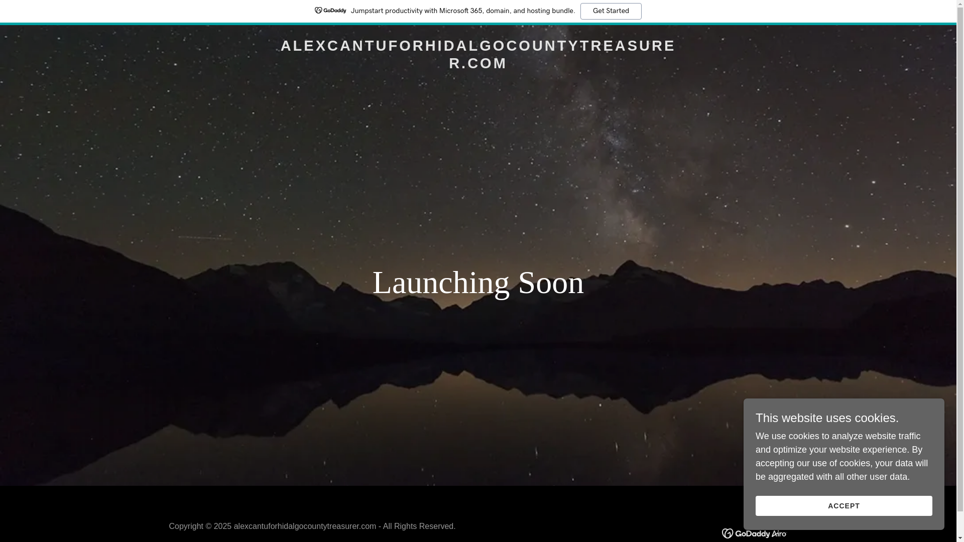 website screenshot of https://alexcantuforhidalgocountytreasurer.com/