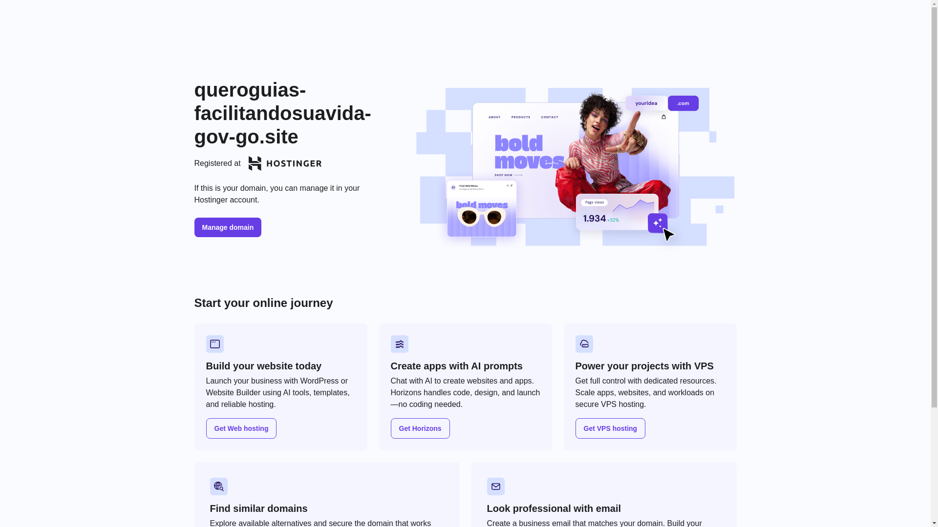 website screenshot of https://queroguias-facilitandosuavida-gov-go.site/
